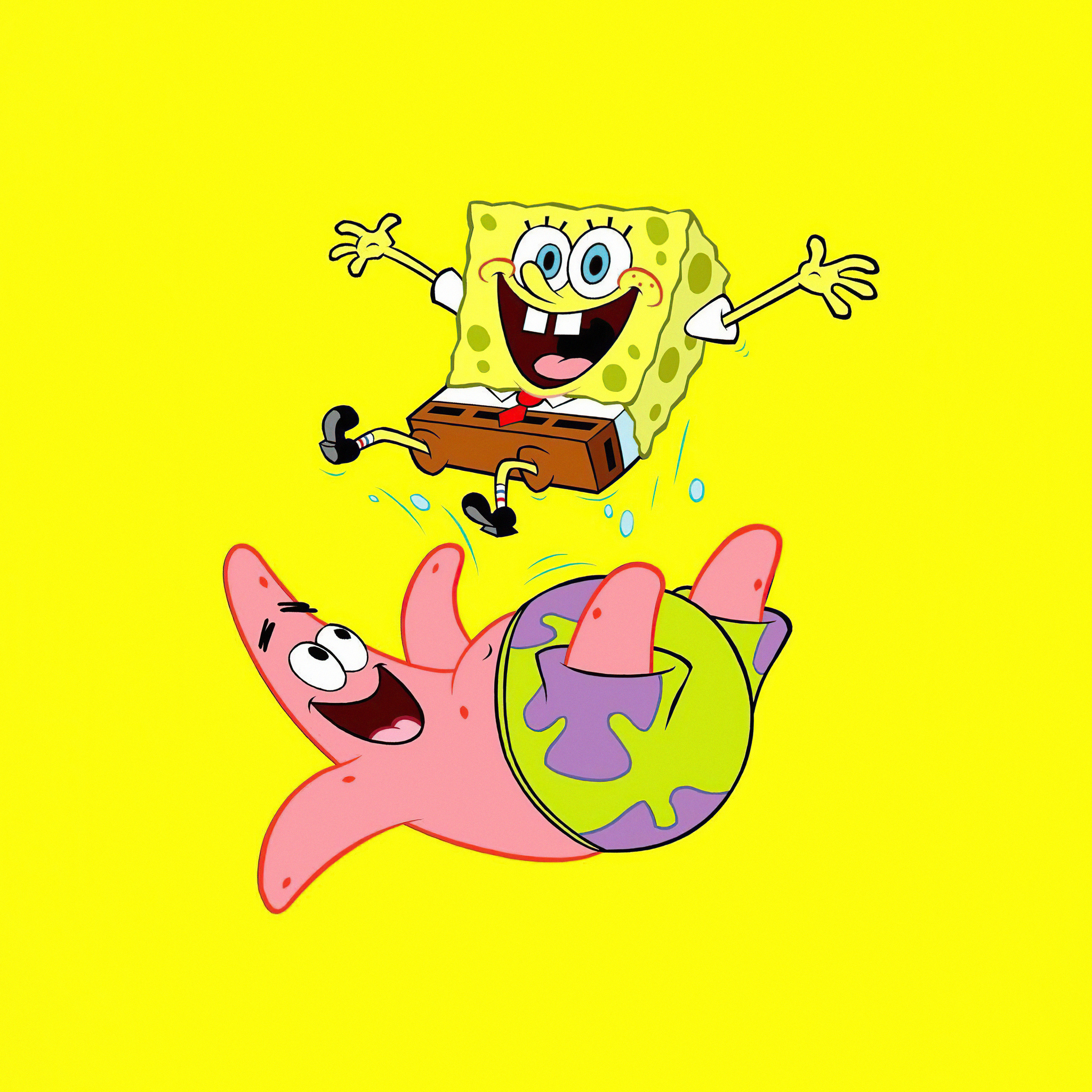 2048x2048 Spongebob And Patrick Minimal 5k Ipad Air HD 4k Wallpapers, Images, Backgrounds, Photos and Pictures