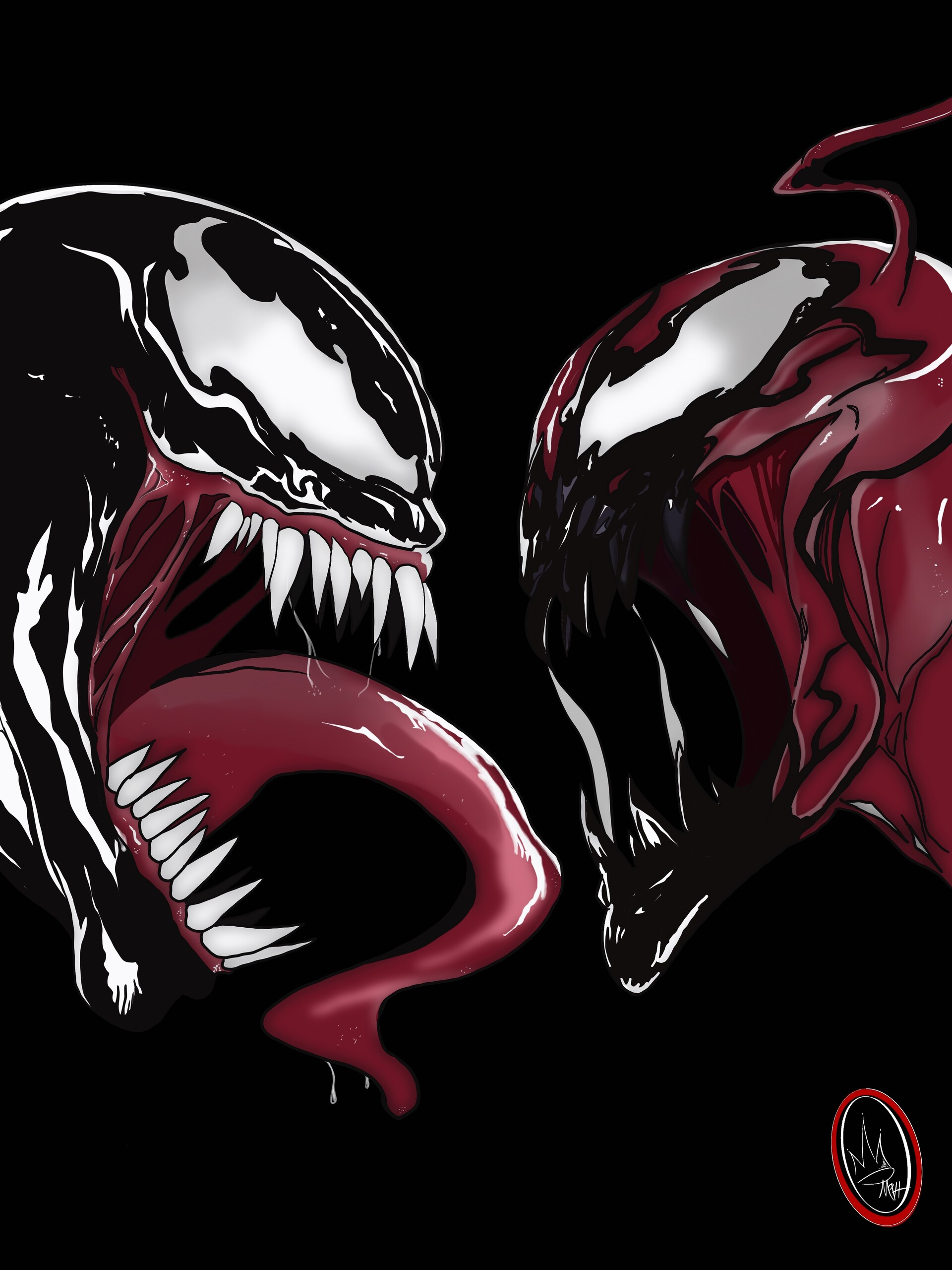 1920x2560 ArtStation Venom VS Carnage
