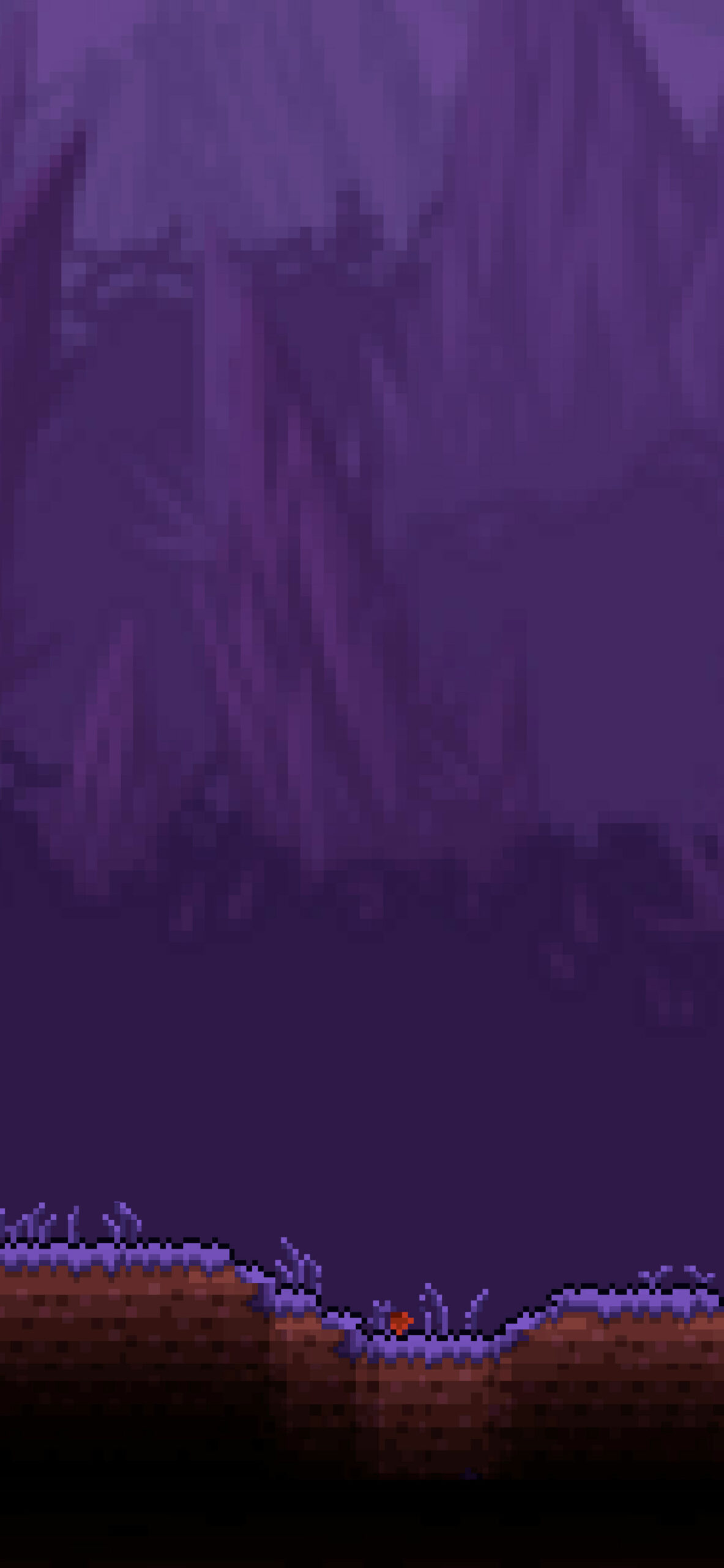 1183x2560 Terraria Purple Home Screen Wallpaper iPhone