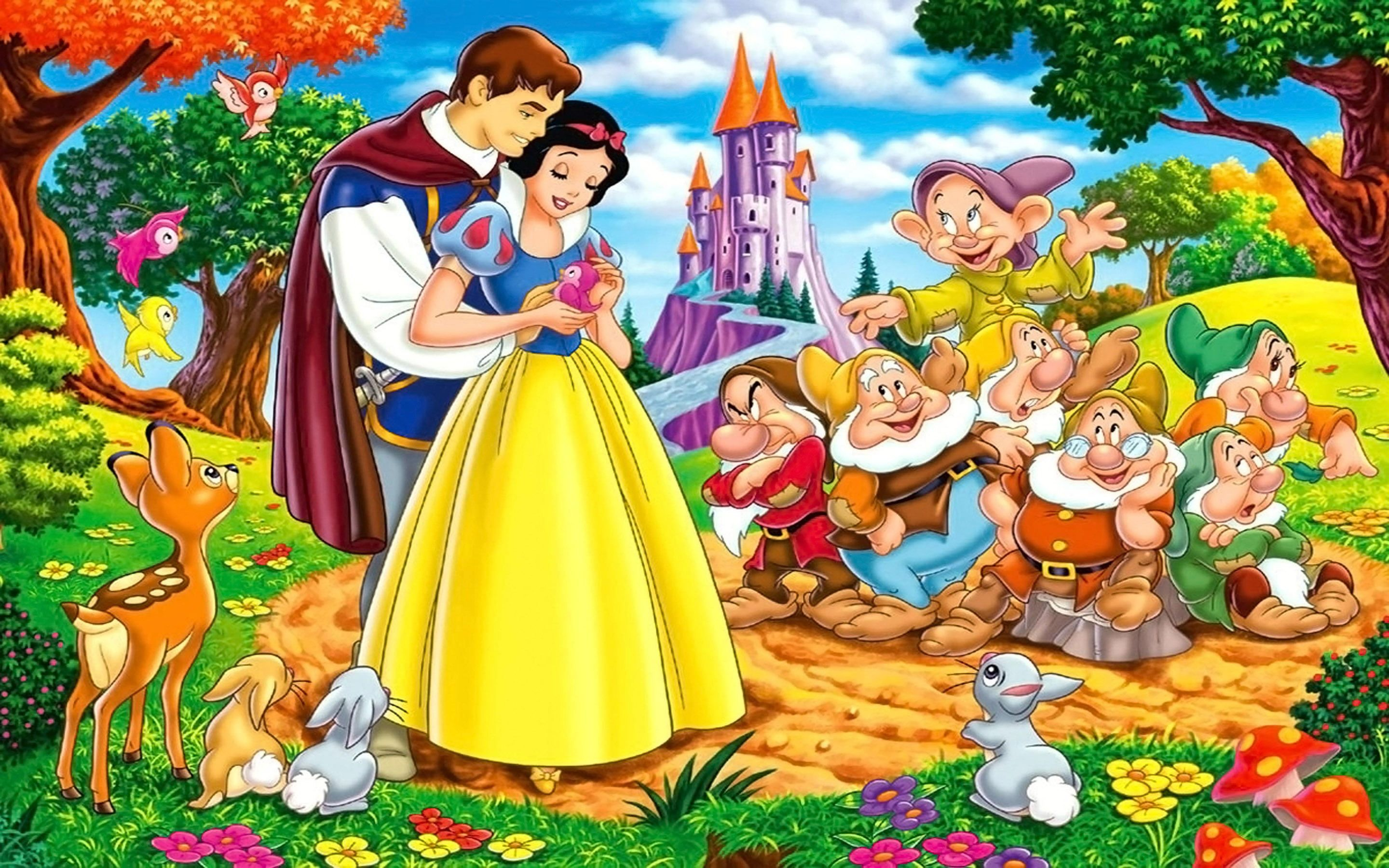 2880x1800 Snow White Prince And Seven Dwarfs Desktop Hd Wallpapers For Mobile Phones And Computer 2880&Atilde;&#151;1800 #2K #wall&acirc;&#128;&brvbar; | Snow white pictures, Snow white, Snow white wallpaper