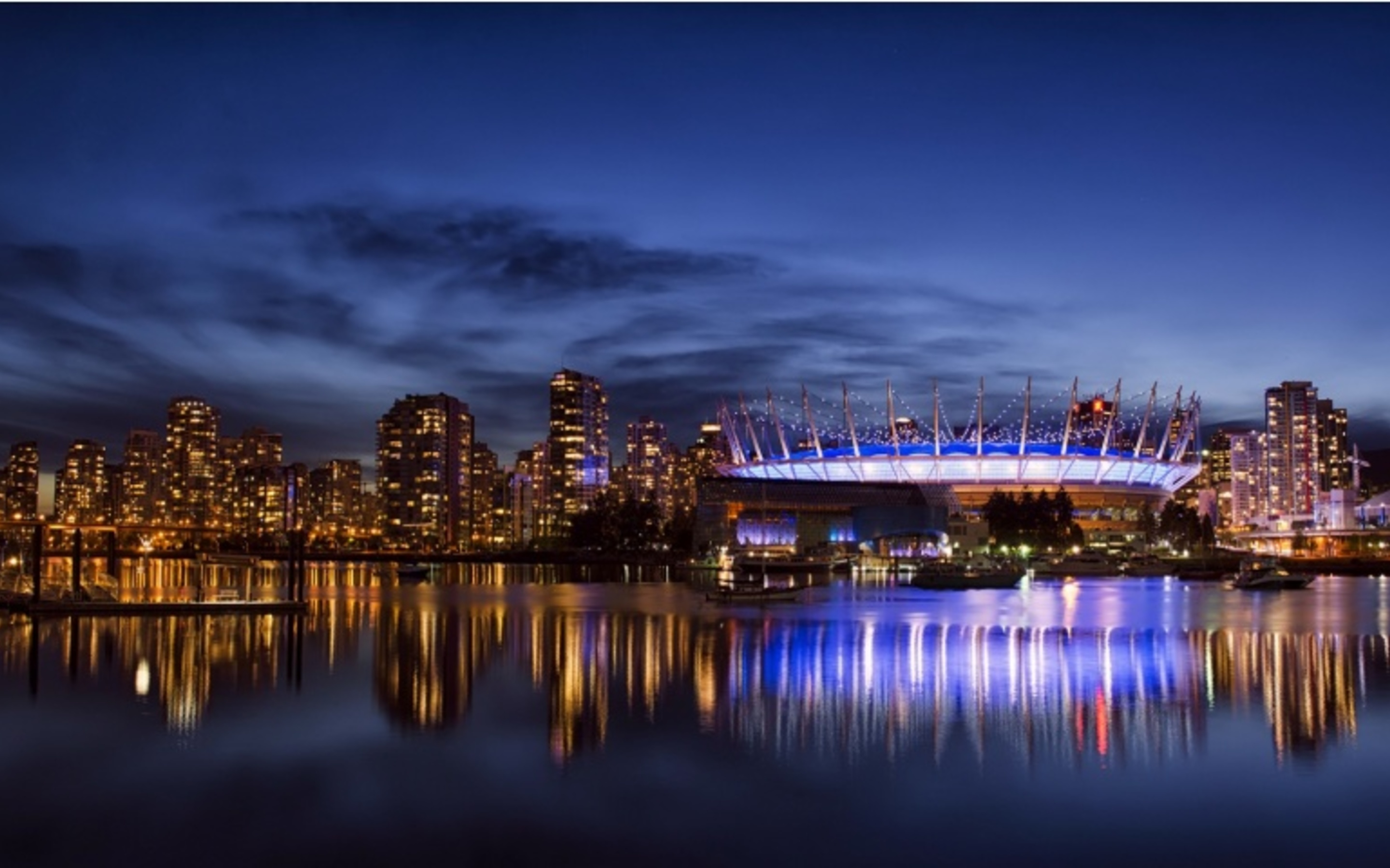 2880x1800 Vancouver City Night Macbook Pro Retina HD 4k Wallpapers, Images, Backgrounds, Photos and Pictures