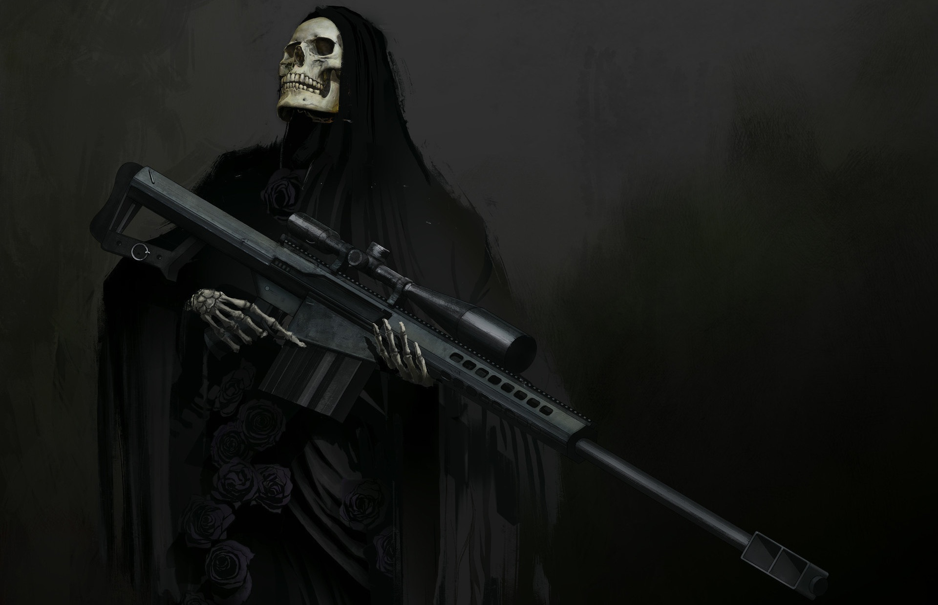 1920x1238 Wallpaper : dark, Grim Reaper, sniper rifle WallpaperManiac 1465963 HD Wallpapers