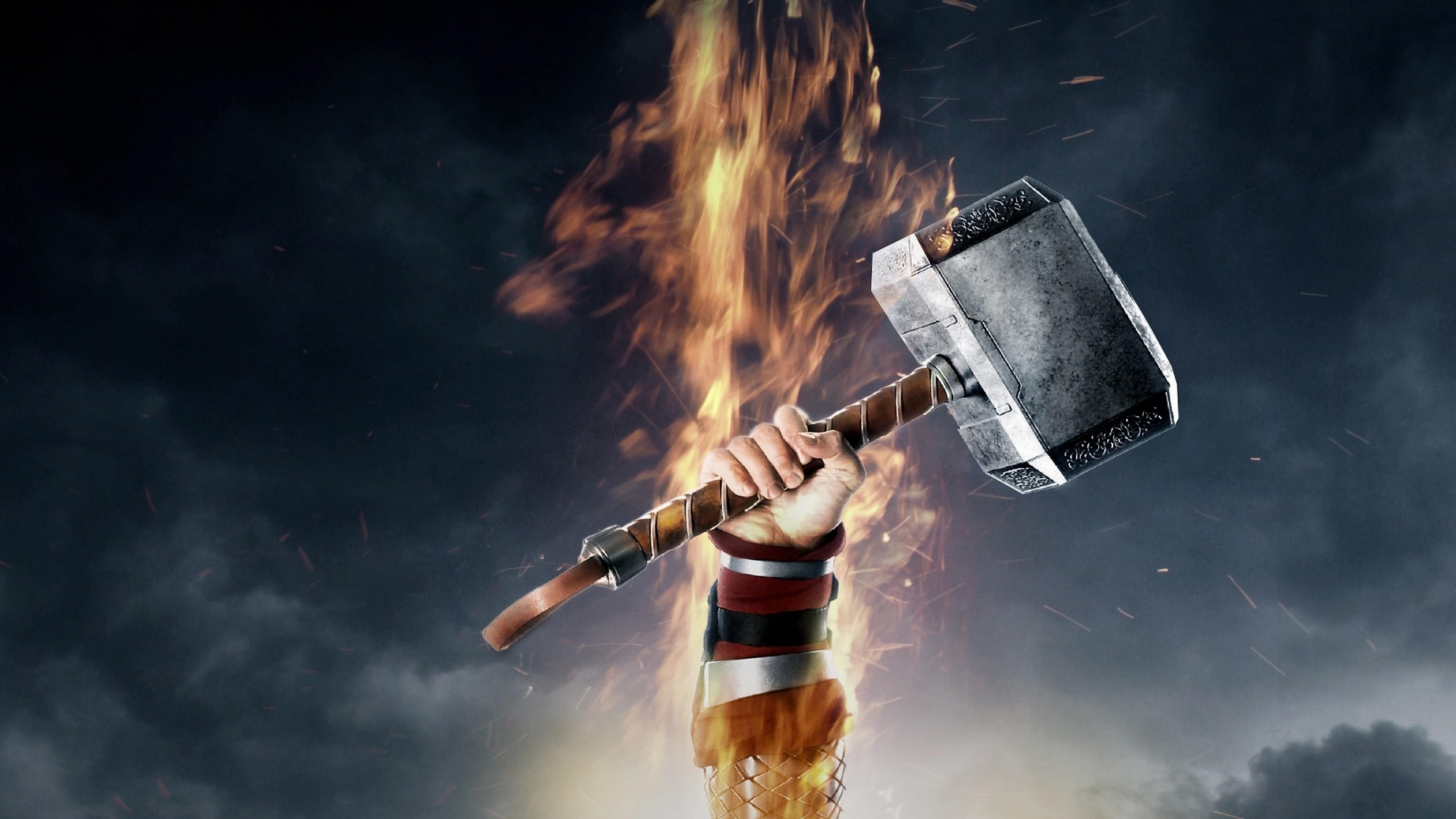 3840x2160 Thor Hammer Wallpapers