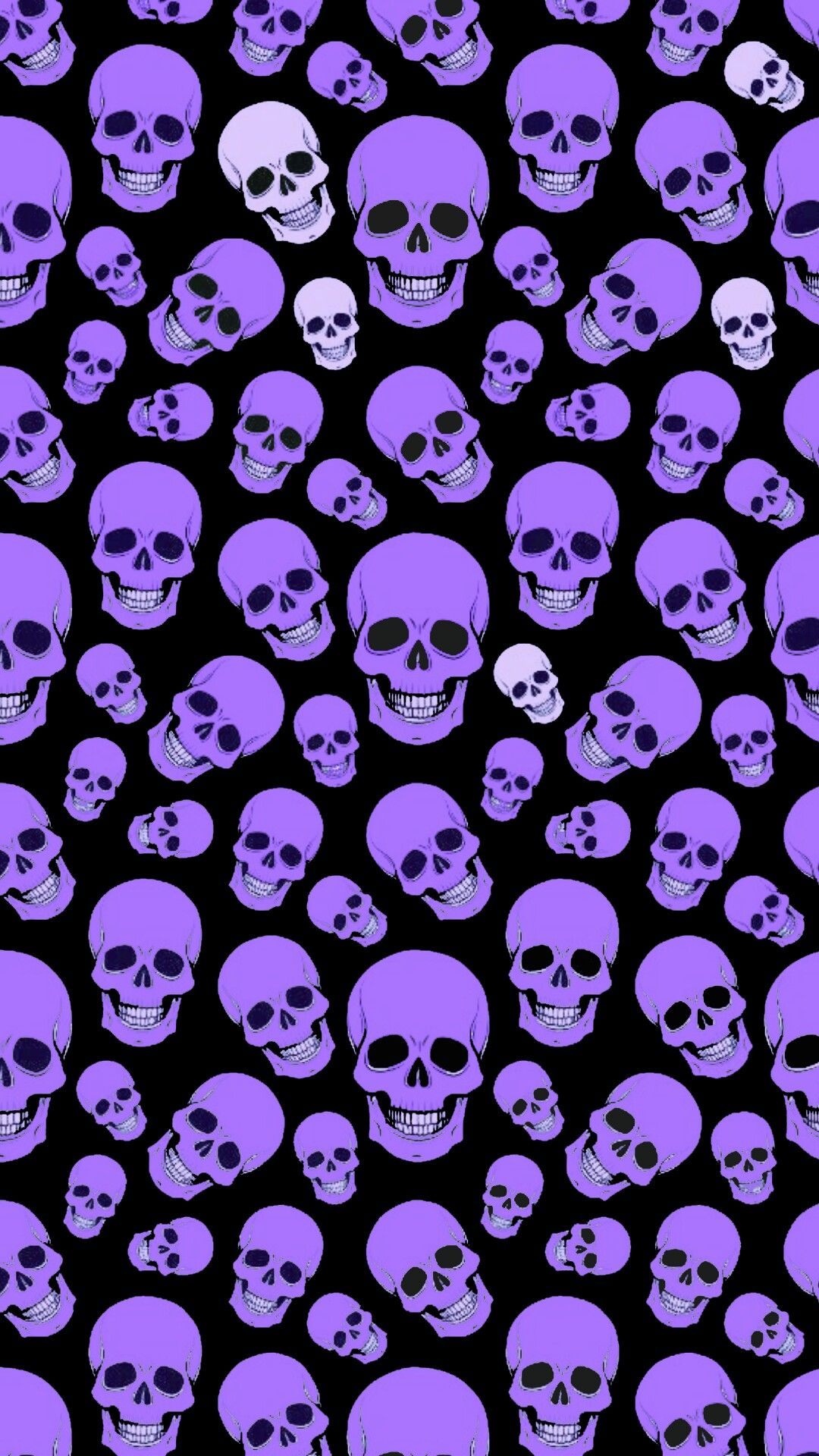 1080x1920 Purple skulls | Skull wallpaper, Halloween wallpaper iphone, Purple wallpaper iphone