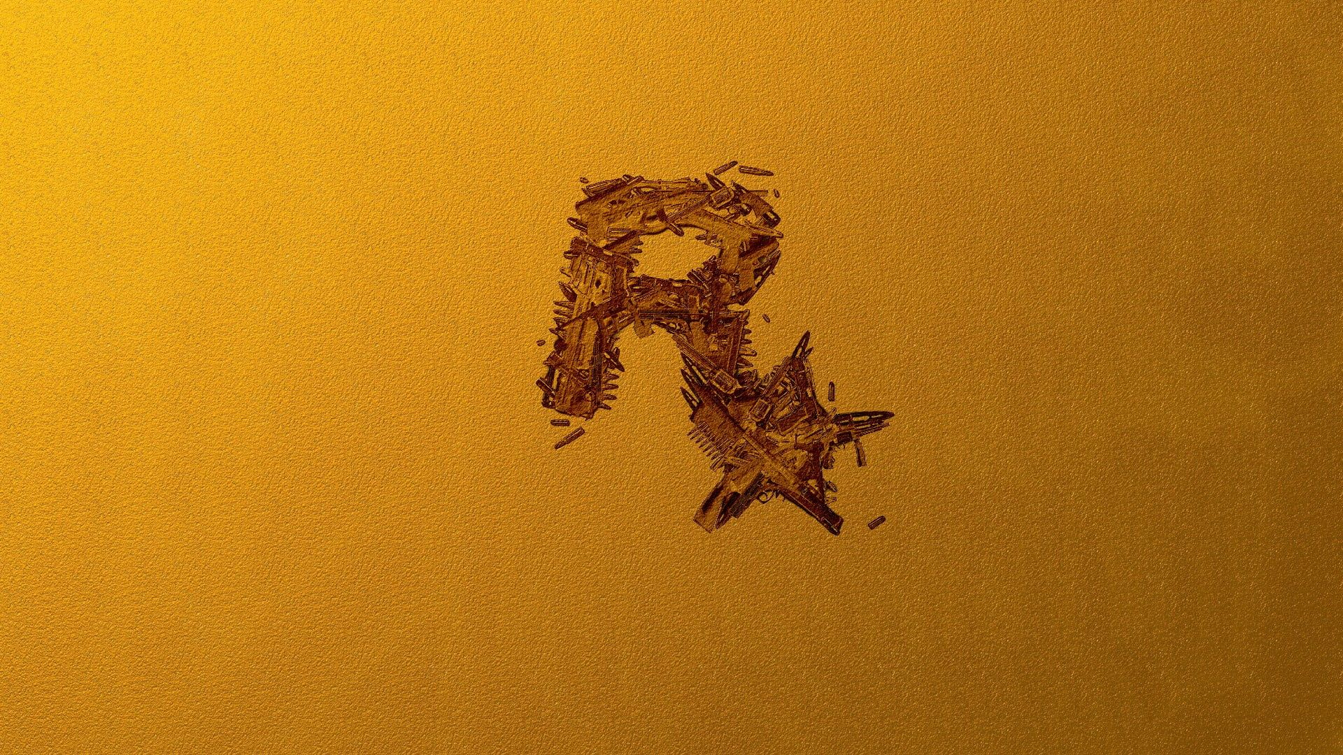 1920x1080 Rock Star logo #gold Rockstar Games #1080P #wallpaper #hdwallpaper #desktop | Rockstar games, Star destroyer wallpaper, Star log