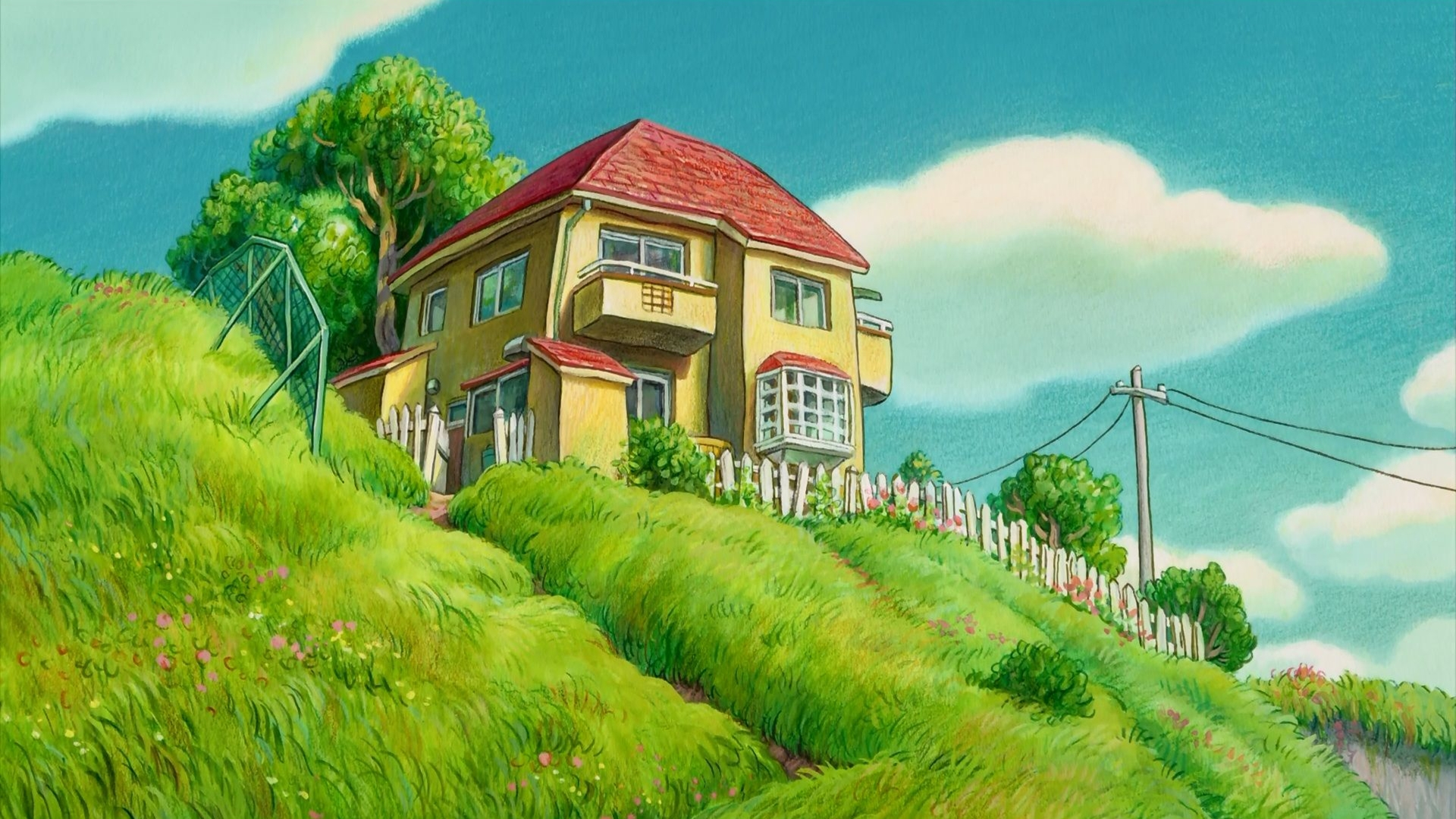 1920x1080 Ponyo on the Cliff by the Sea Wallpaper Studio Ghibli Wallpaper (43722534) Fanpop