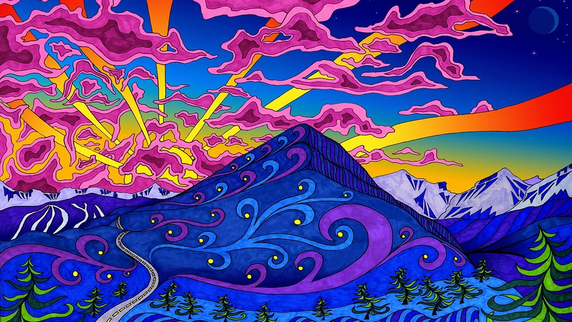 1920x1080 Trippy Backgrounds for Mac (70+ pictures