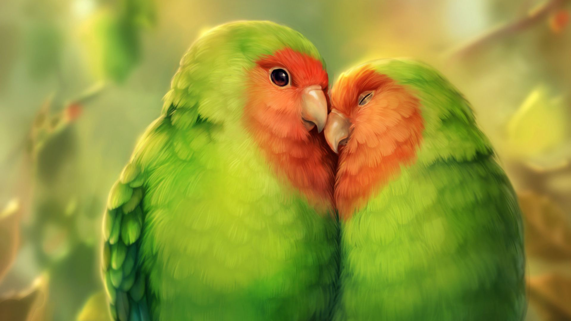 1920x1080 Desktop Wallpaper Parrot, Birds, Love, Hd Image, Picture, Background, 52c80c