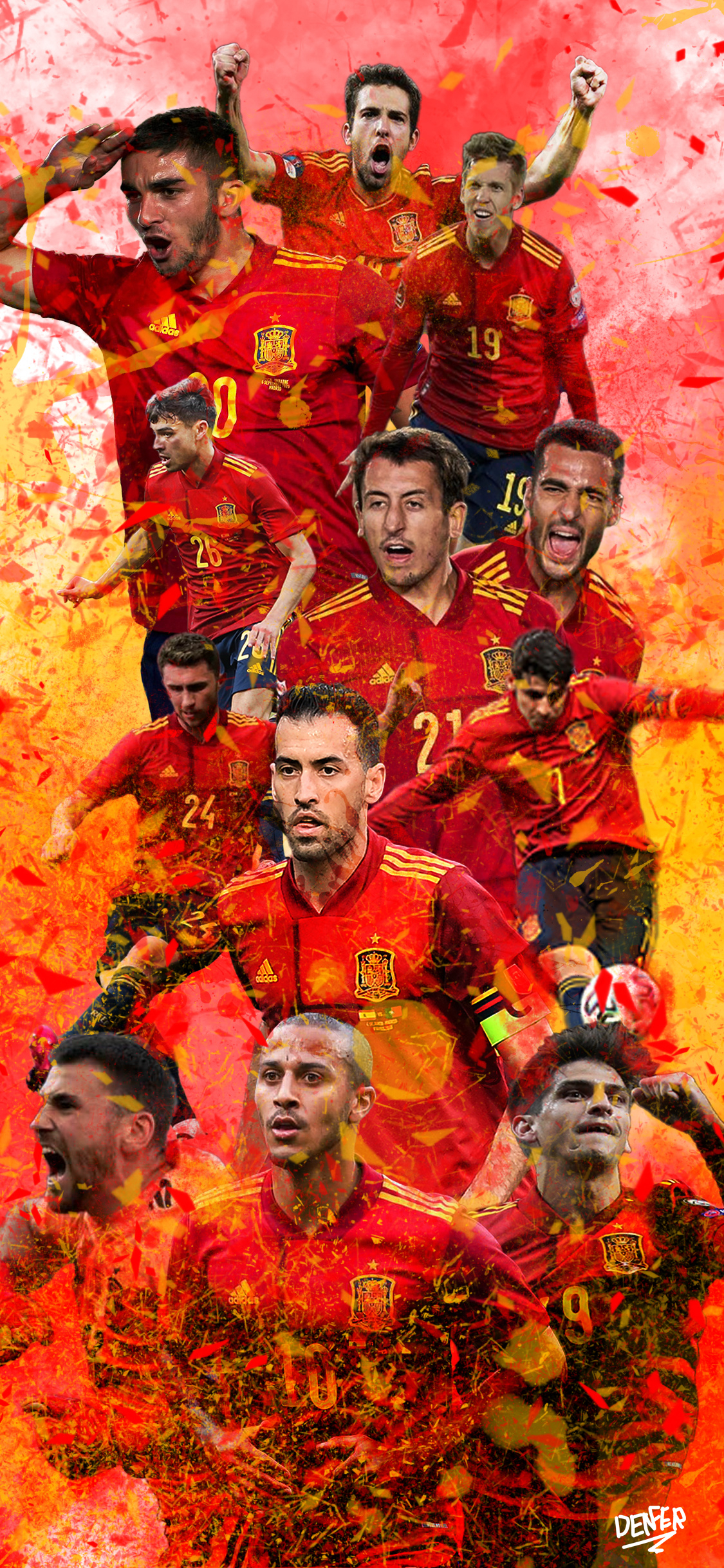 1125x2436 Spain National Football Team Phone Wallpaper Mobile Abyss