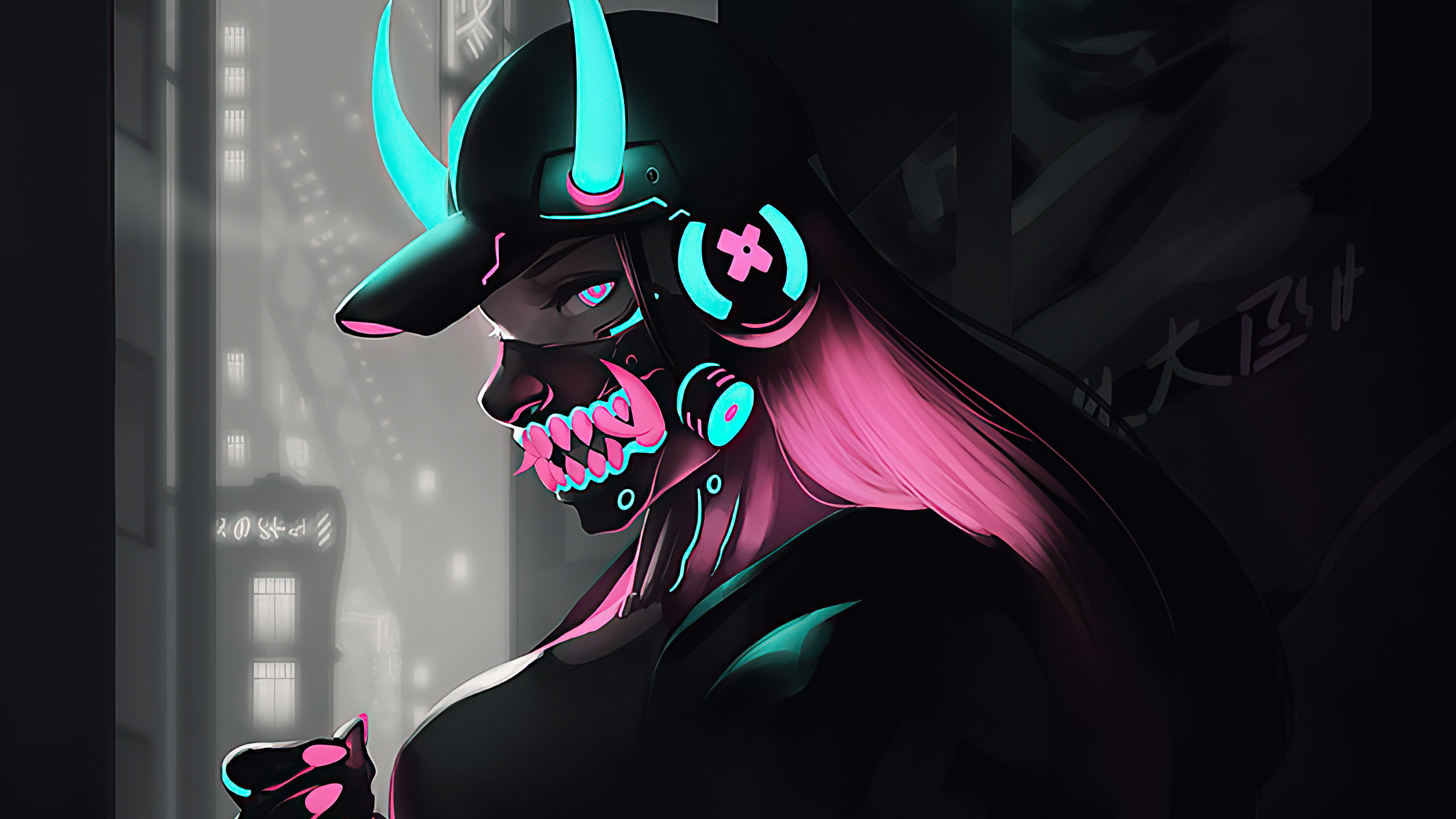 3200x1800 Neon Emily Punk, HD Artist, 4k Wallpapers, Images, Backgrounds, Photos and Pictures