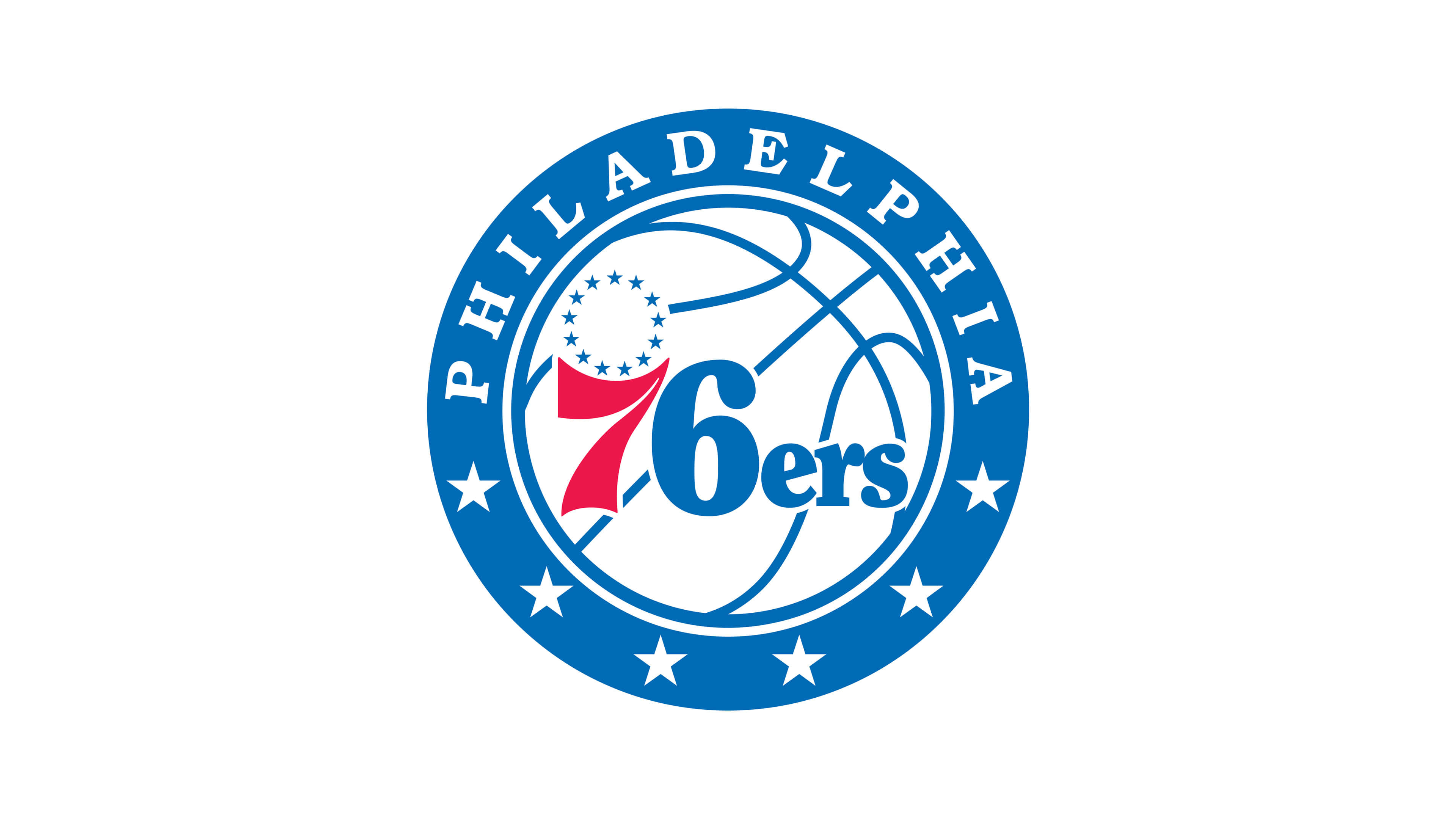 3840x2160 Philadelphia 76ers NBA Logo UHD 4K Wallpaper