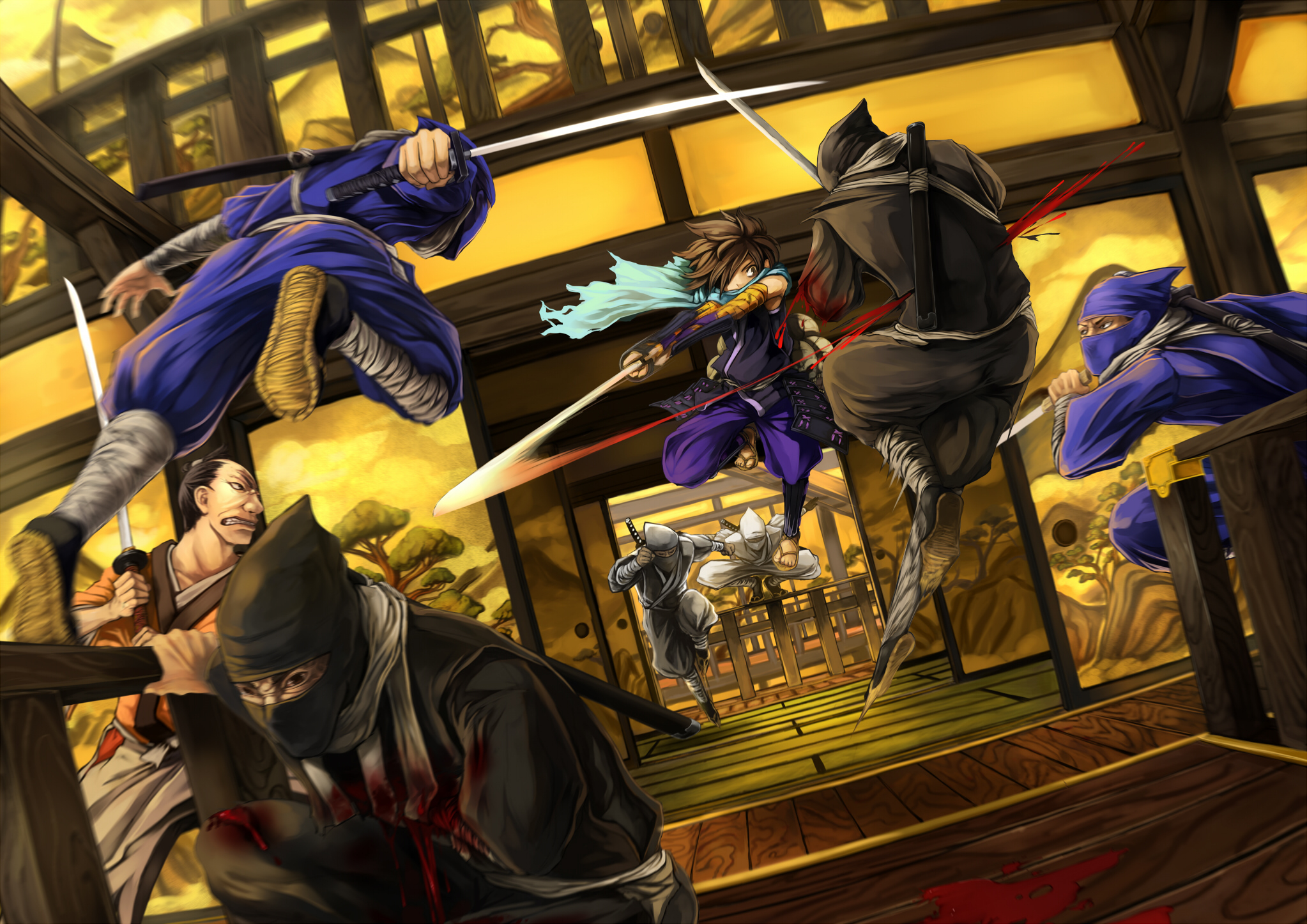 2046x1446 Oboro-muramasa muramasa kisuke visualcat katana sword battles war weapons ninja wallpaper | | 23266