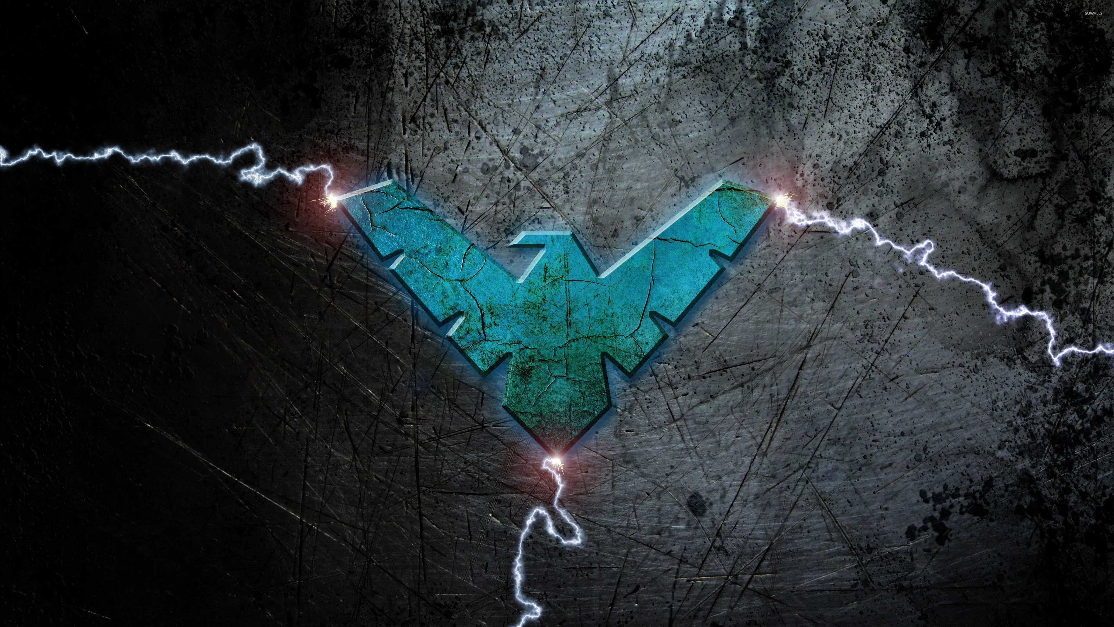 3840x2160 Nightwing Logo Wallpapers Top Free Nightwing Logo Backgrounds