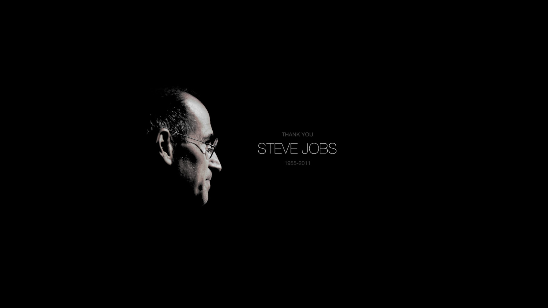 1920x1080 Thank you Steve Jobs Wallpaper for Desktop Full HD