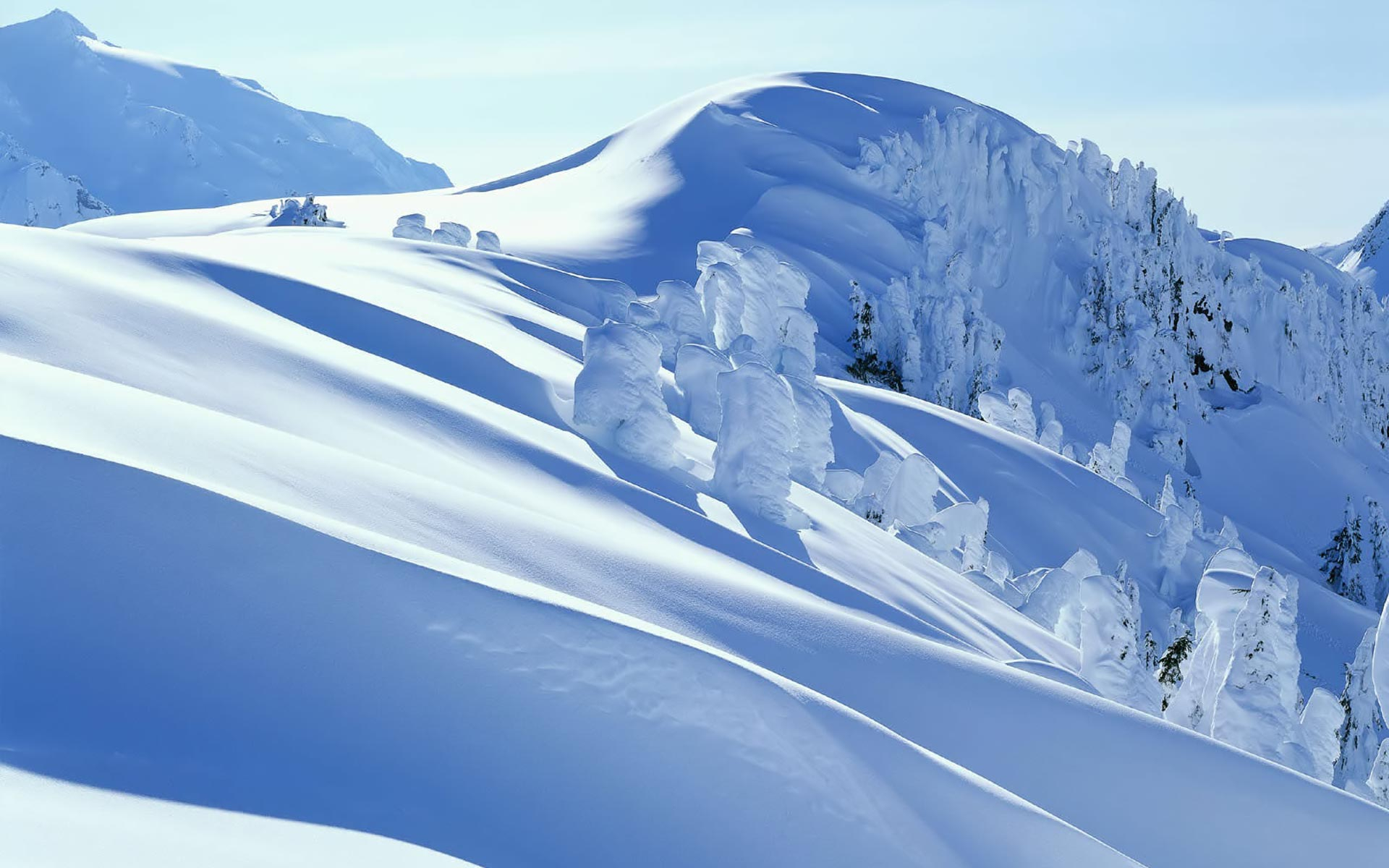 1920x1200 Winter Snow Mountain Wallpapers