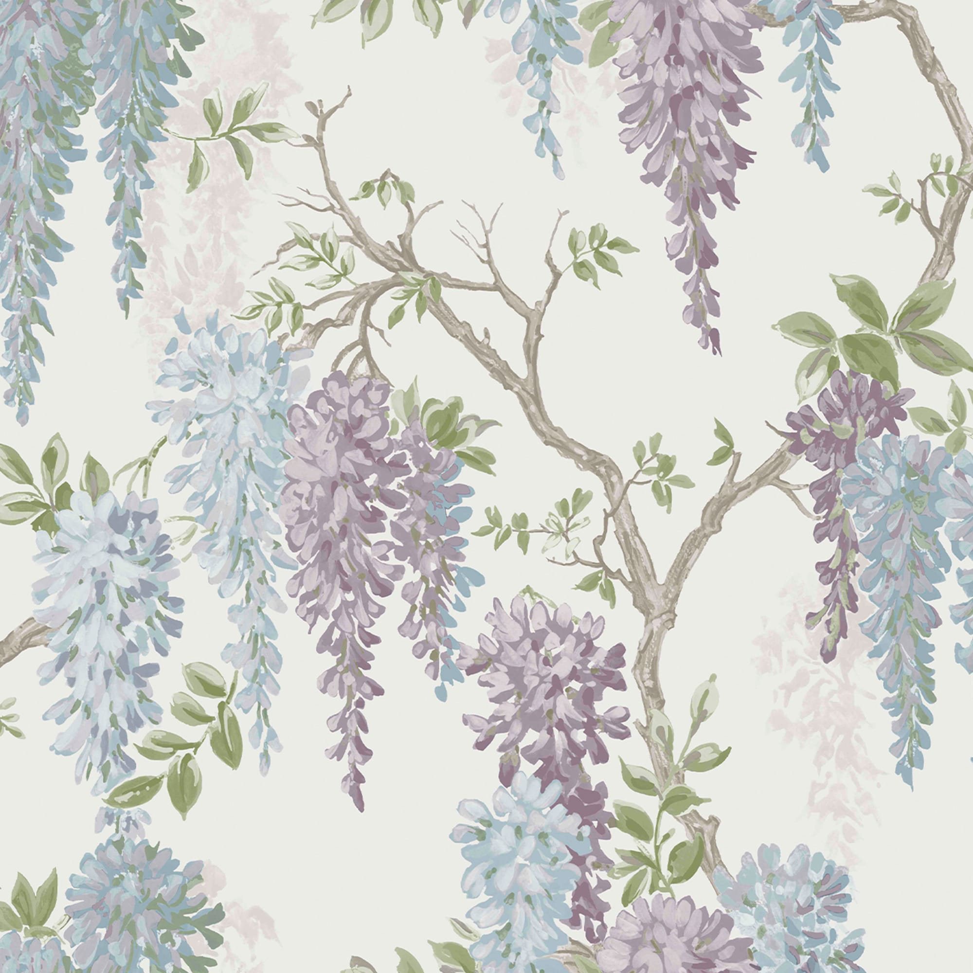 2000x2000 Laura Ashley Laura Ashley Wisteria Garden Pale Iris Wallpaper Sample in the Wallpaper Samples department at
