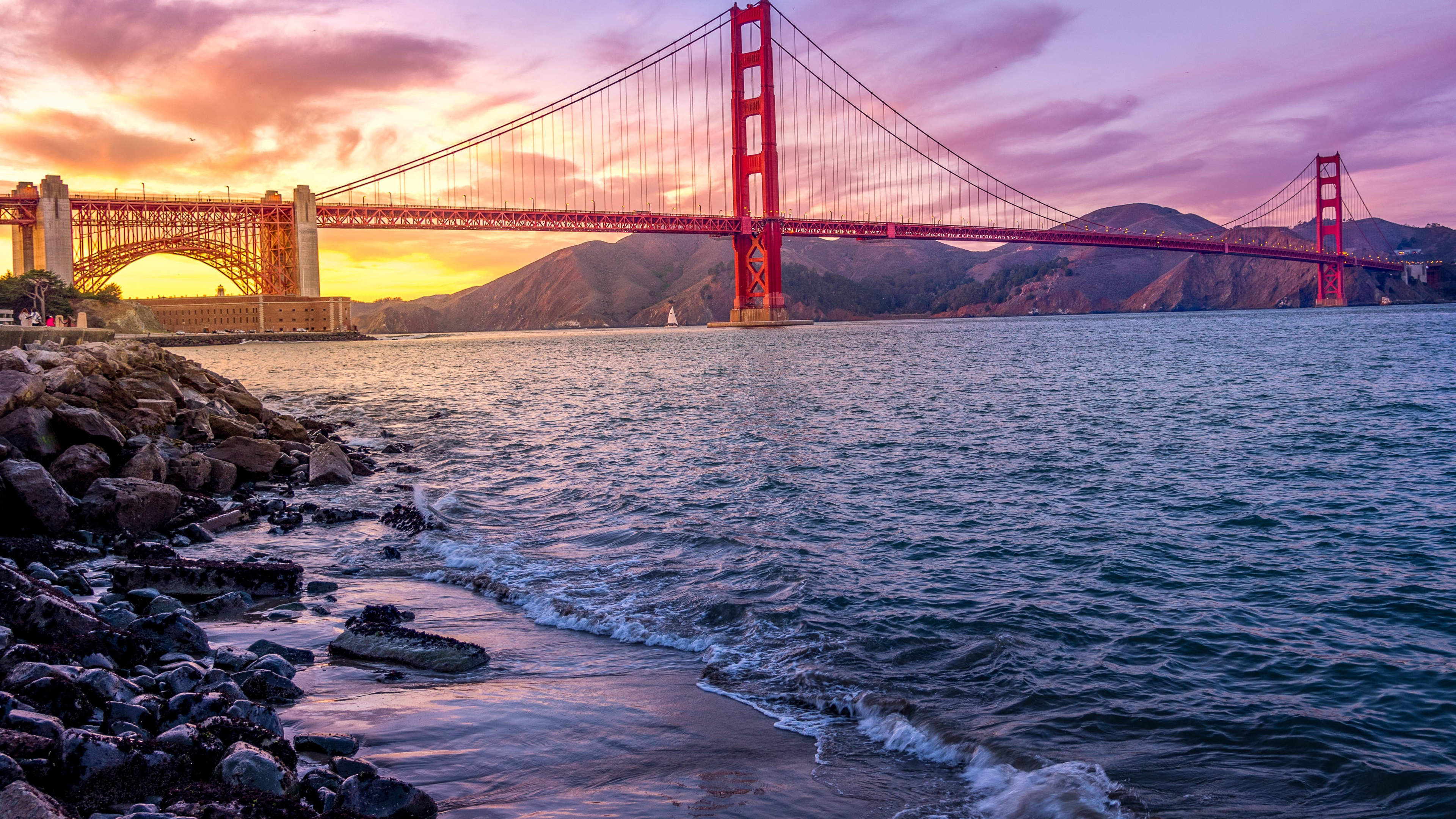3840x2160 Golden Gate Bridge San Francisco Wallpapers Top Free Golden Gate Bridge San Francisco Backgrounds