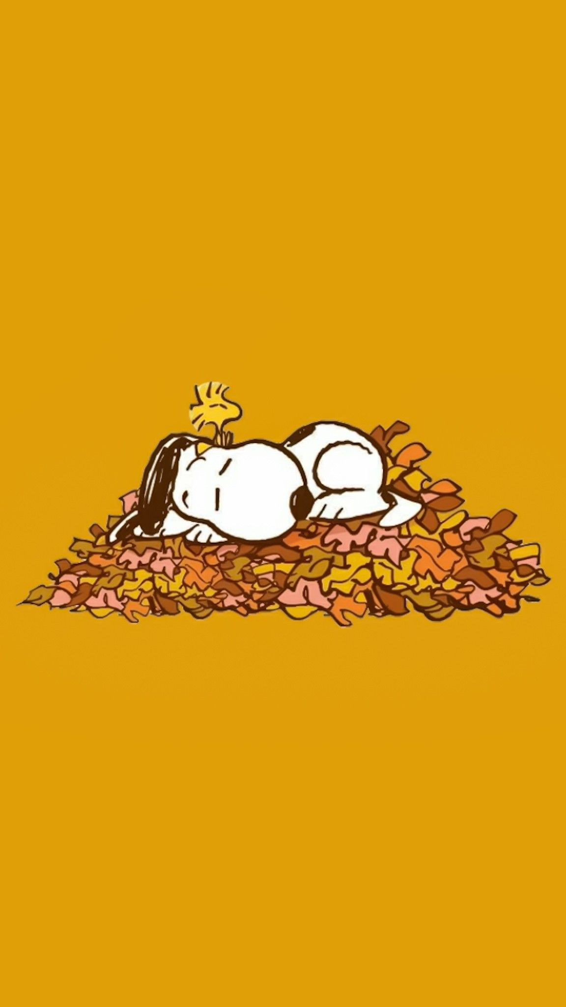 1152x2048 Snoopy Autumn Pictures Wallpapers
