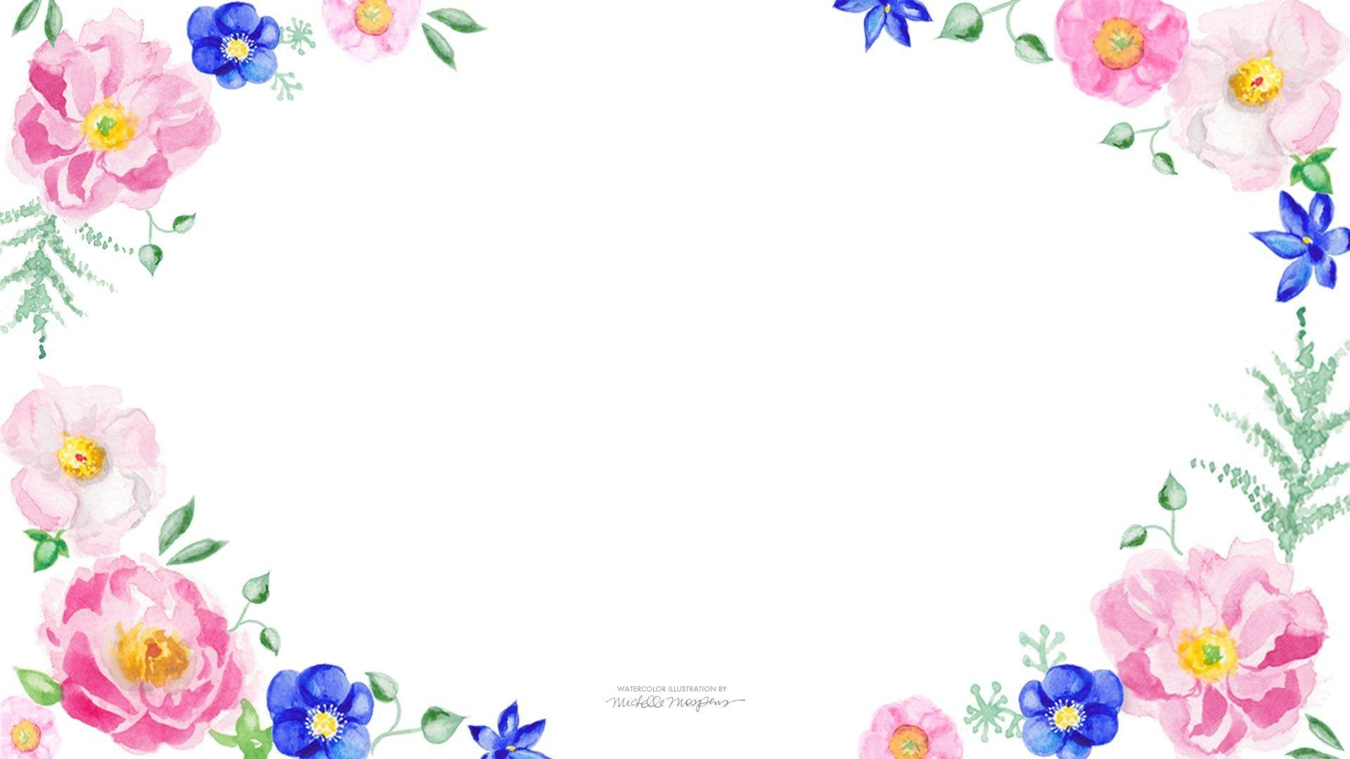 1920x1080 Watercolor Flowers Wallpapers