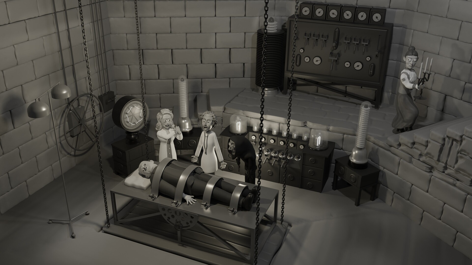 1920x1080 ArtStation Young Frankenstein Laboratory