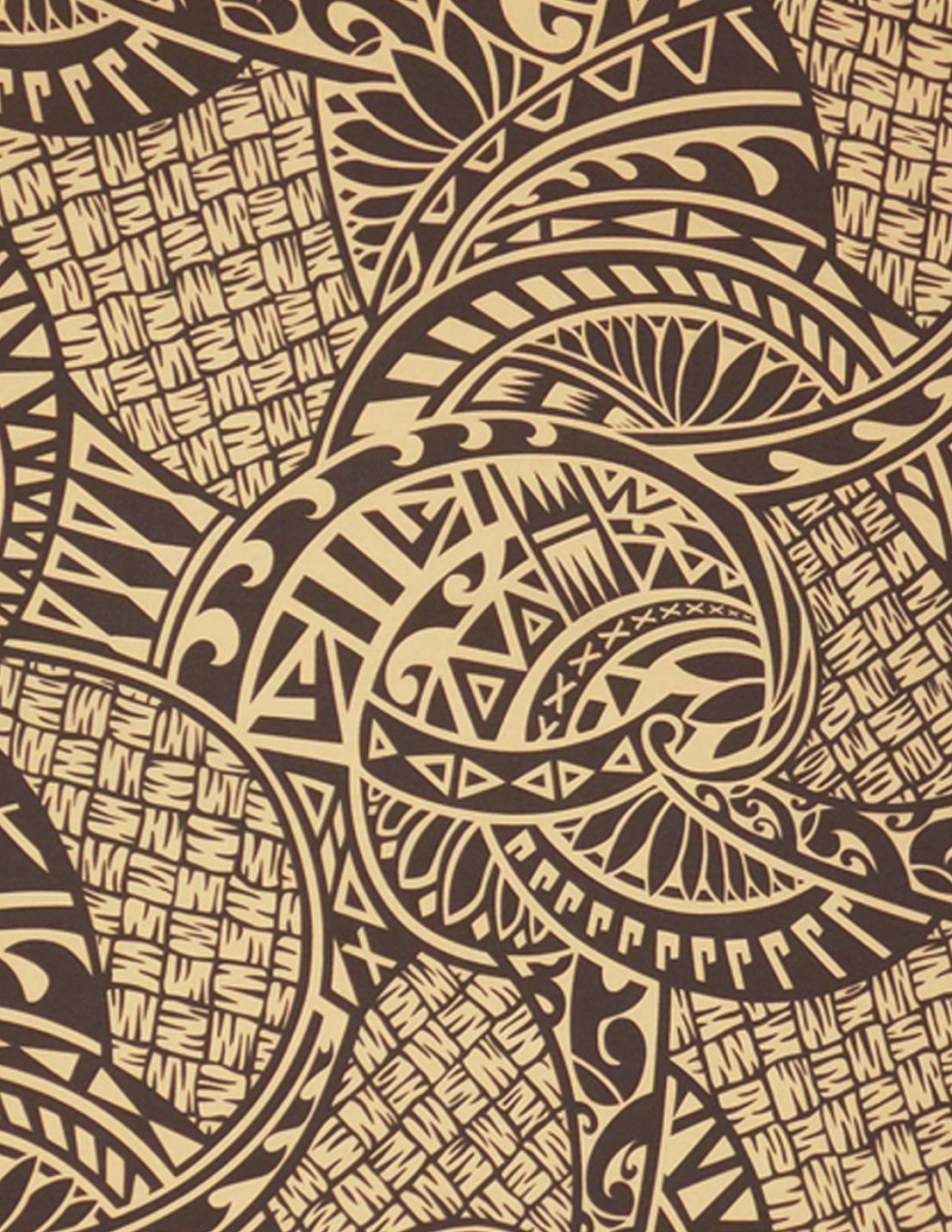 1530x1980 Polynesian Tribal tattoo lavalava fabric. Lauhala basket weave print. By HawaiianFabricNBYond a shop on | Maori, Gambar, Ide