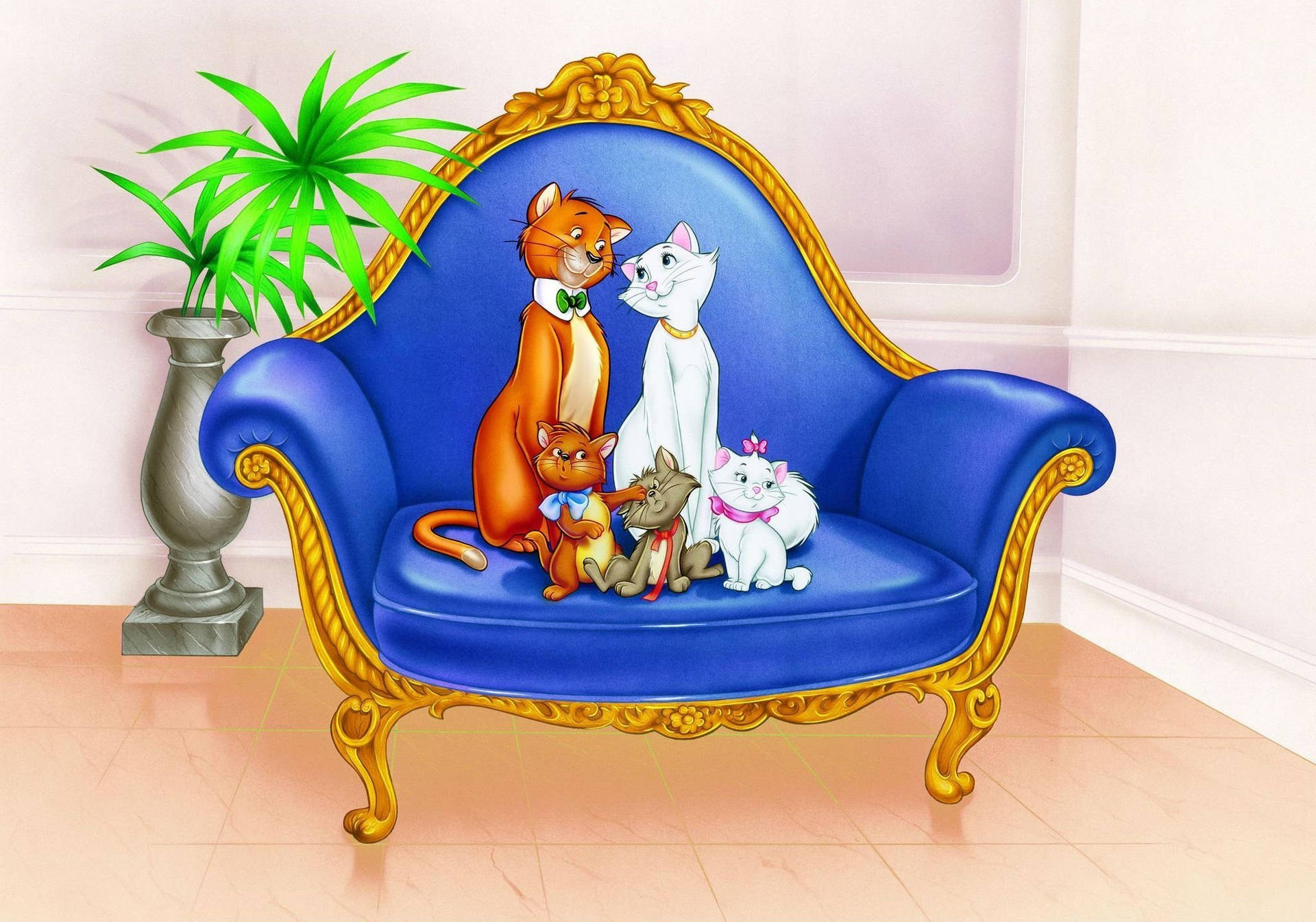 1920x1345 Download The Aristocats Family Photo Wallpaper