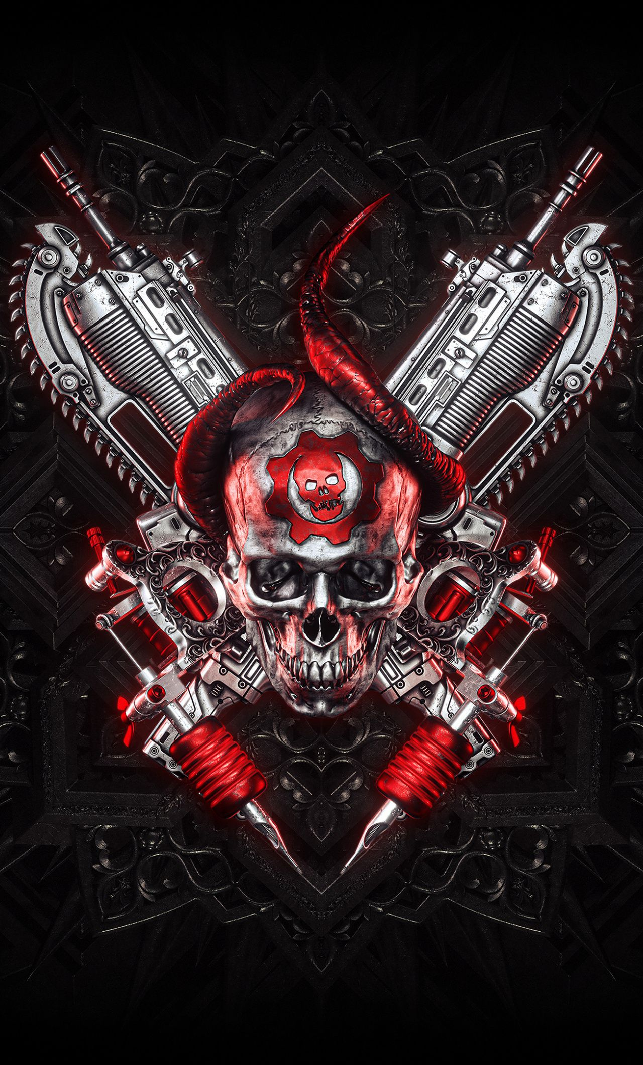 1280x2120 94+ 3d Skull Wallpapers on WALLPAPERPLAYS