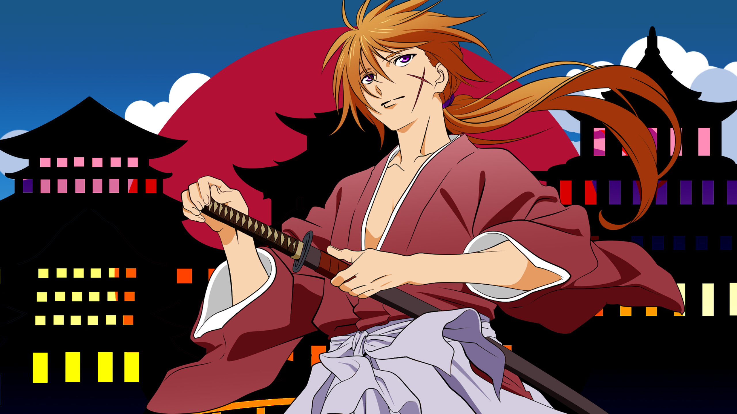 2560x1440 Rurouni Kenshin Wallpaper: Kenshin Tokyo Minitoky