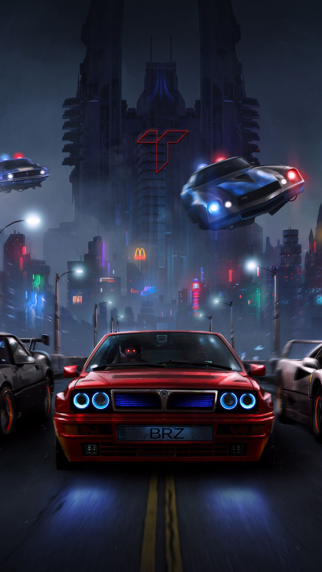 1080x1920 Racers night, chase, cars, wallpaper | Sports car wallpaper, Car wallpapers, Futuristic cars