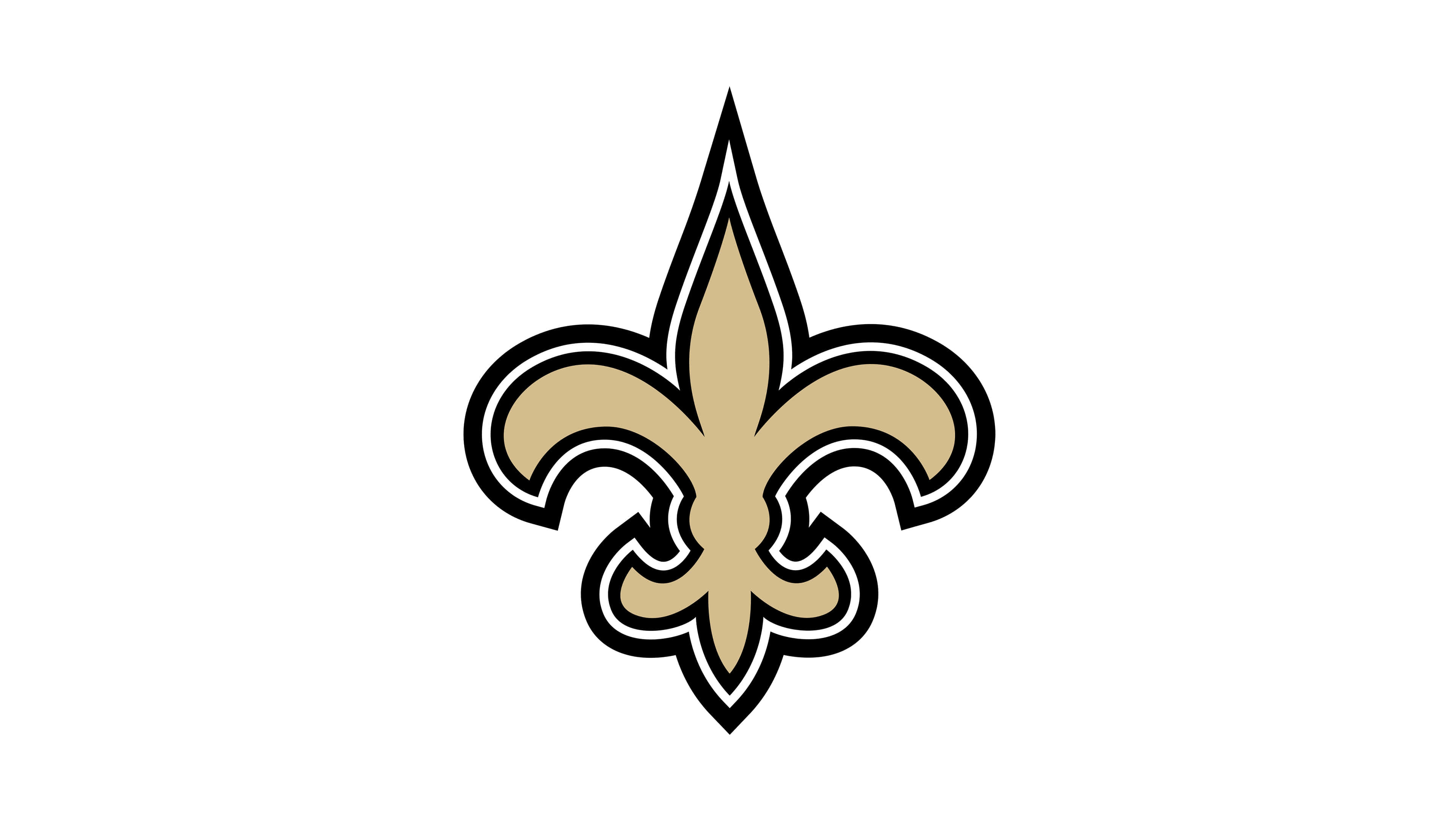 3840x2160 New Orleans Saints NFL Logo UHD 4K Wallpaper