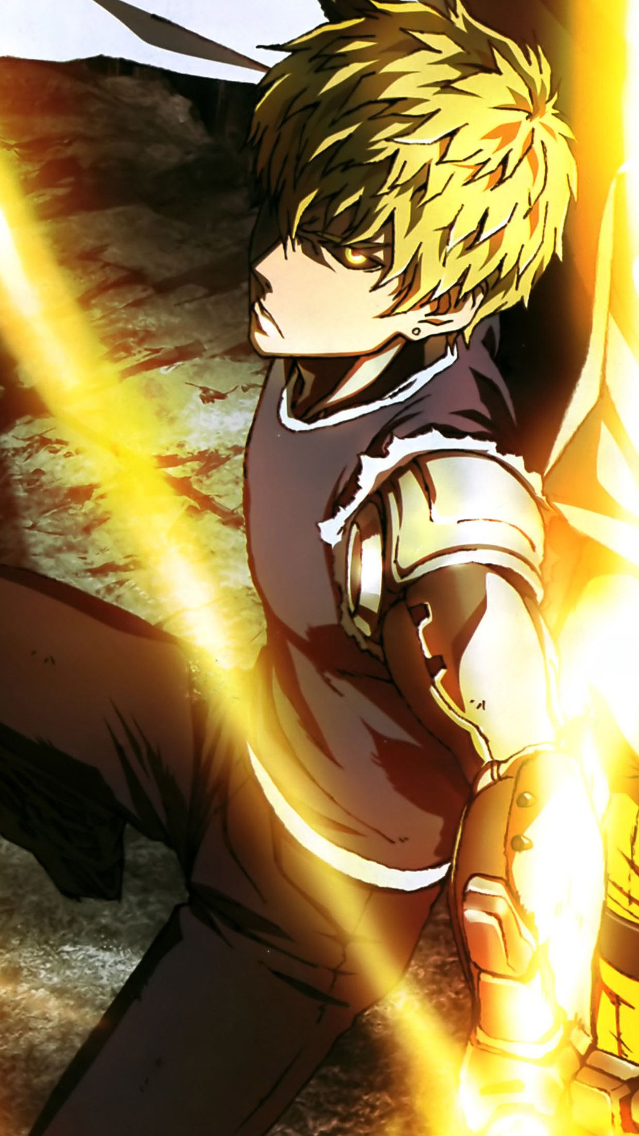 1242x2208 One punch man genos super iphone hd wallpapers background | Photo profil, One punch man, Punch ma