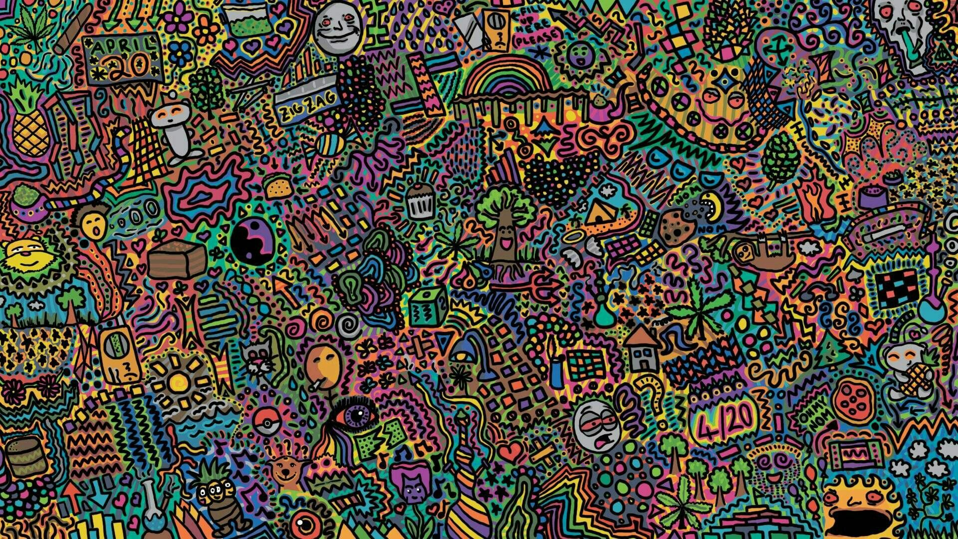 1920x1080 Psychedelic Art Wallpaper (70+ pictures