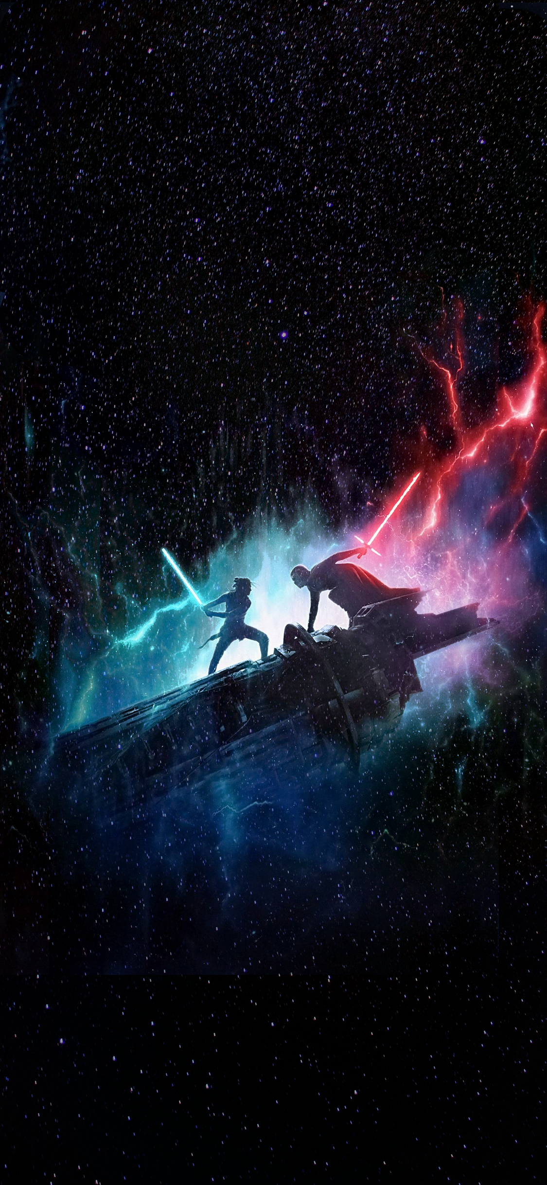 1125x2436 7 Star Wars Rise of Skywalker phone wallpapers | HEROSCREEN | Star wars poster, Star wars art, Star wars wallpaper
