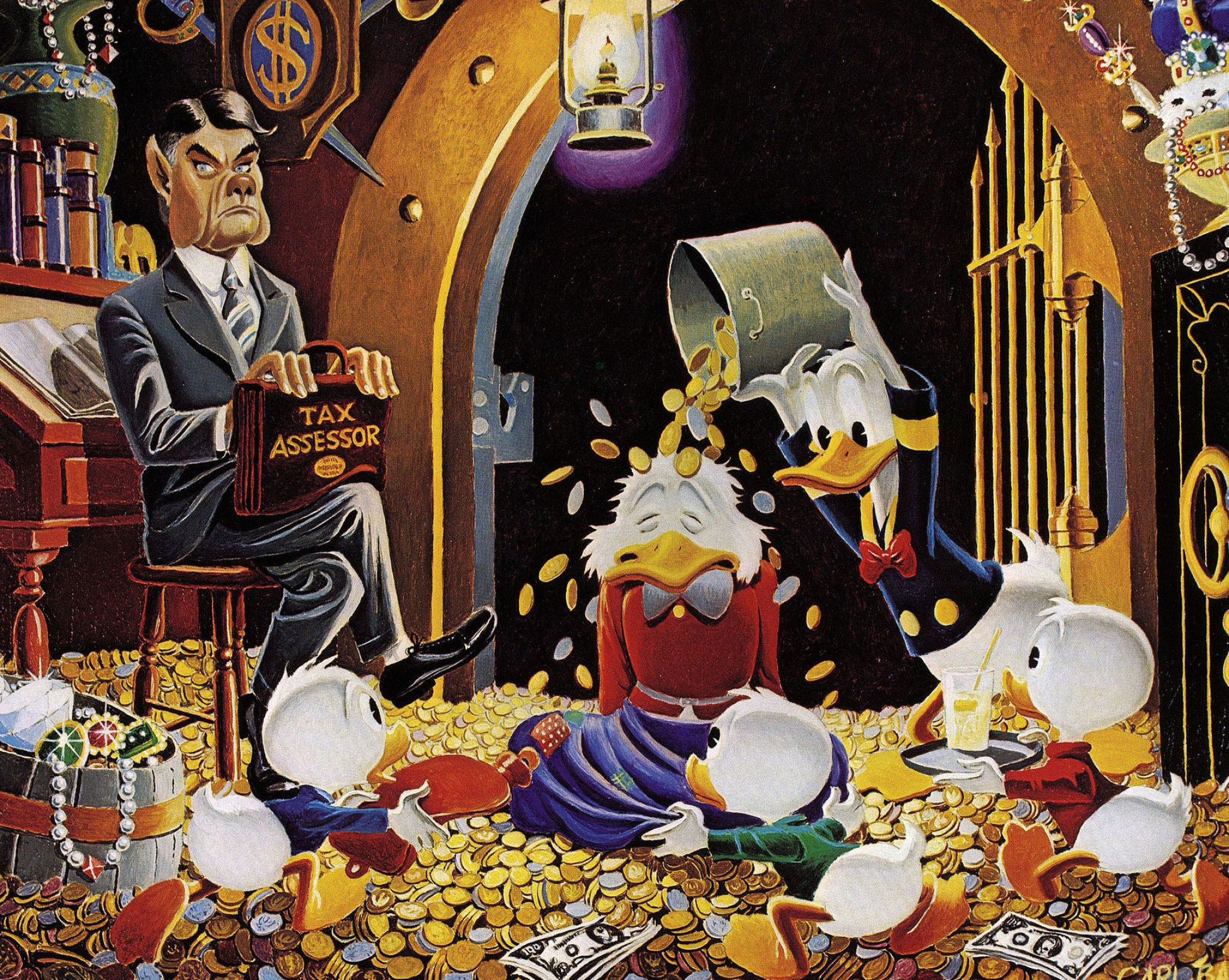 2048x1634 Time Out For Therapy | Disney art, Donald duck comic, Scrooge mcduck