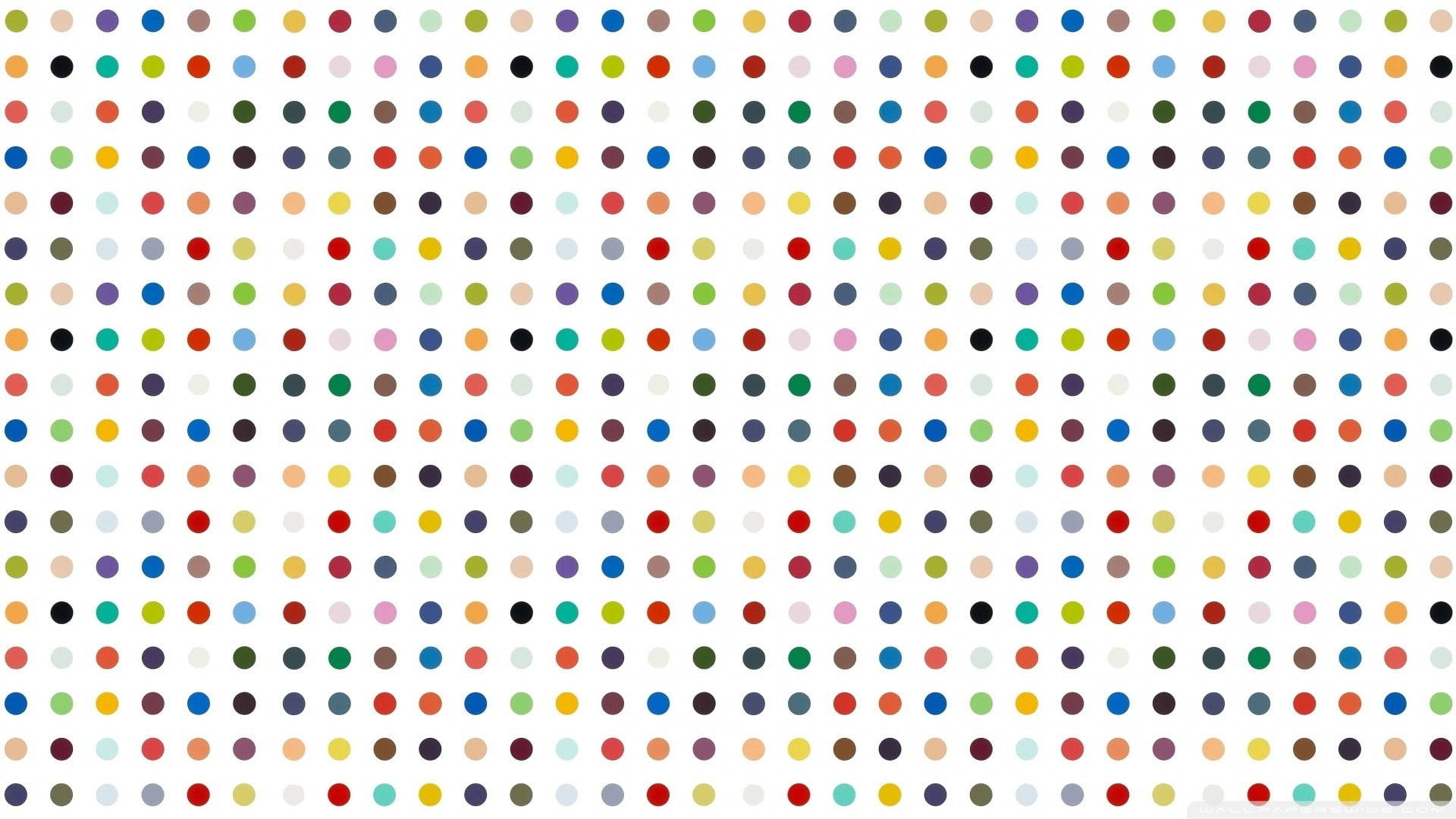1920x1080 White and multicolored polka-dot wallpaper HD wallpaper