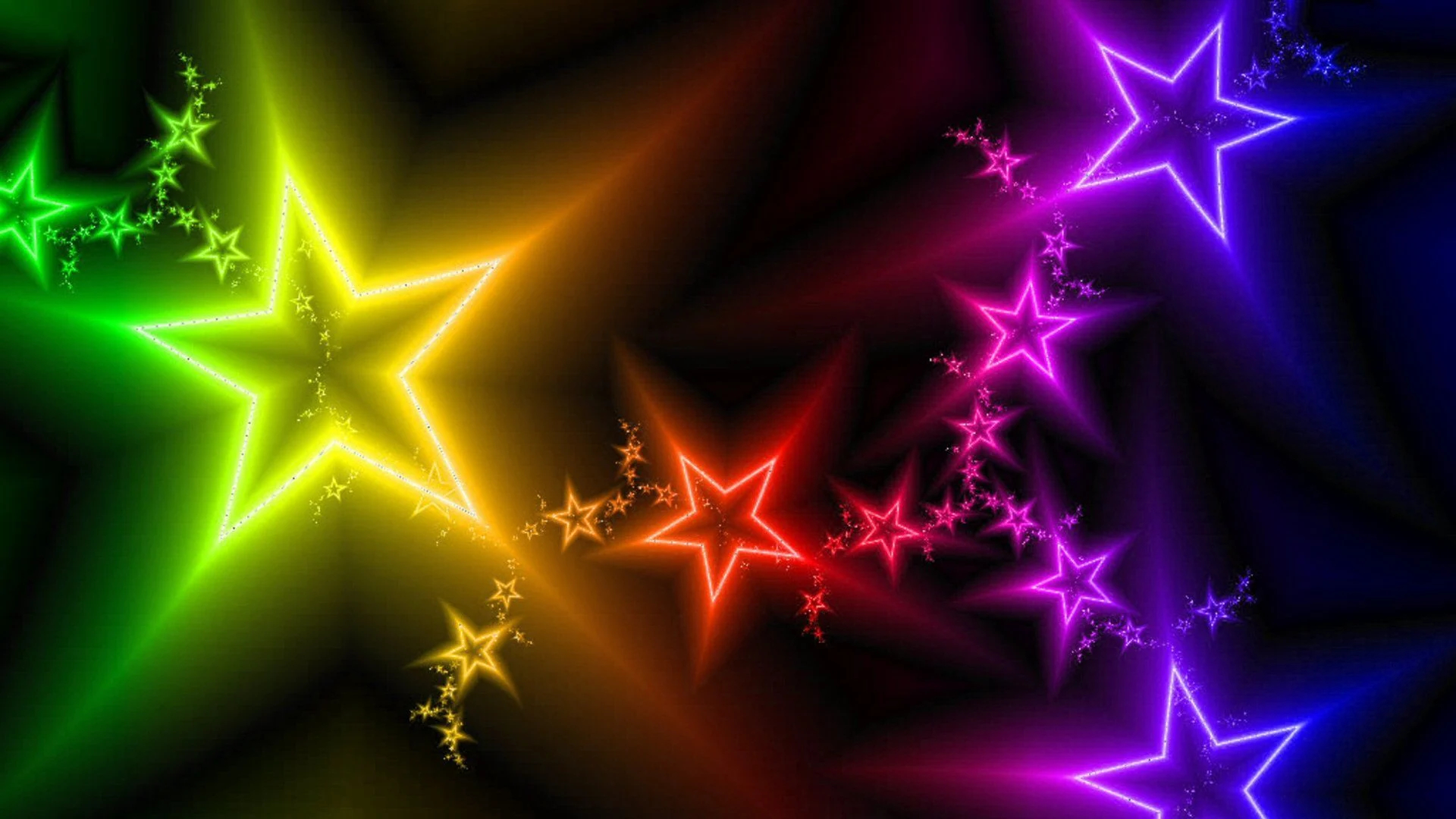 1920x1080 Neon Stars Wallpapers Top Free Neon Stars Backgrounds