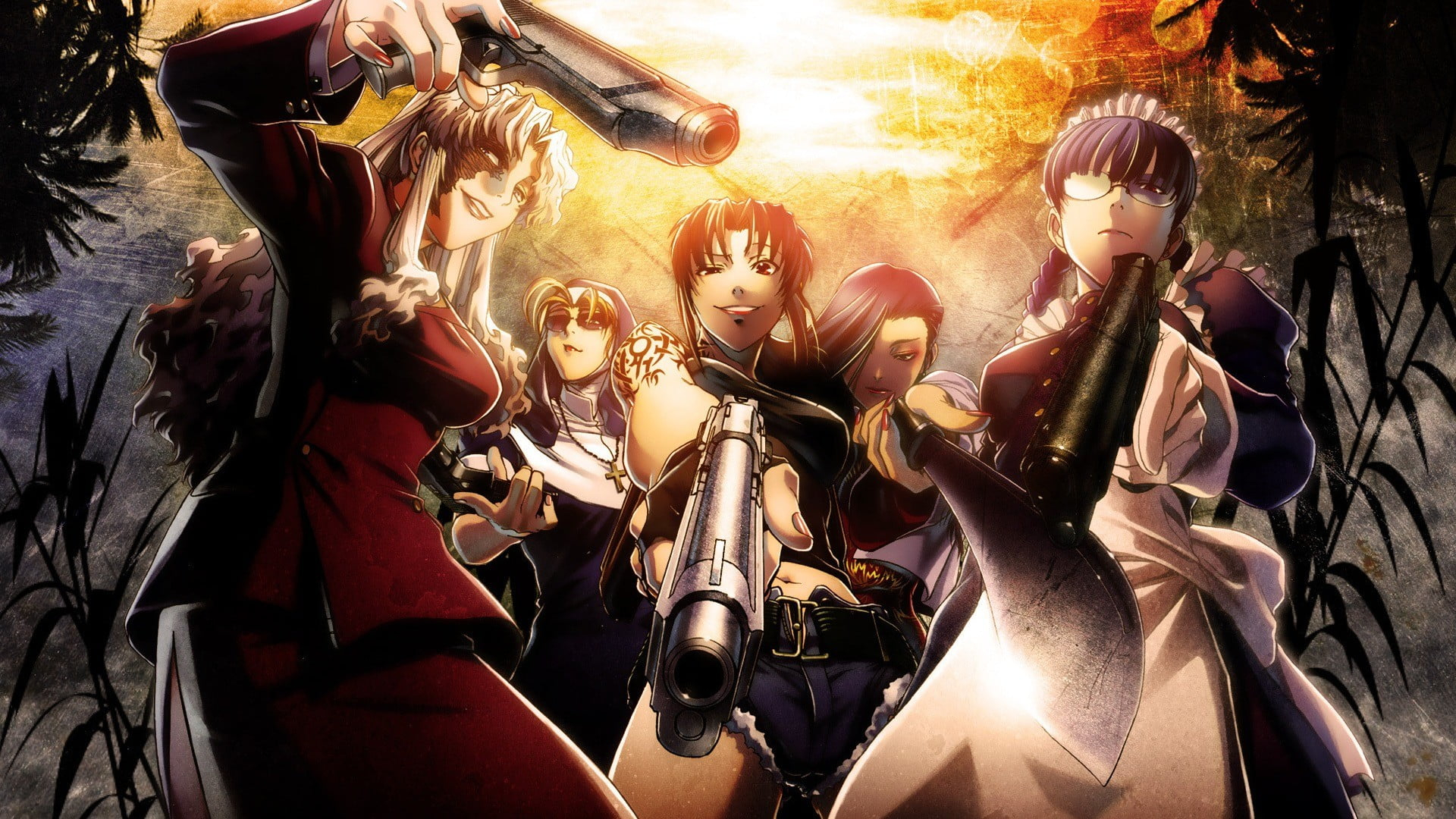 1920x1080 Black haired female characters, Black Lagoon, Revy, anime HD wallpaper |