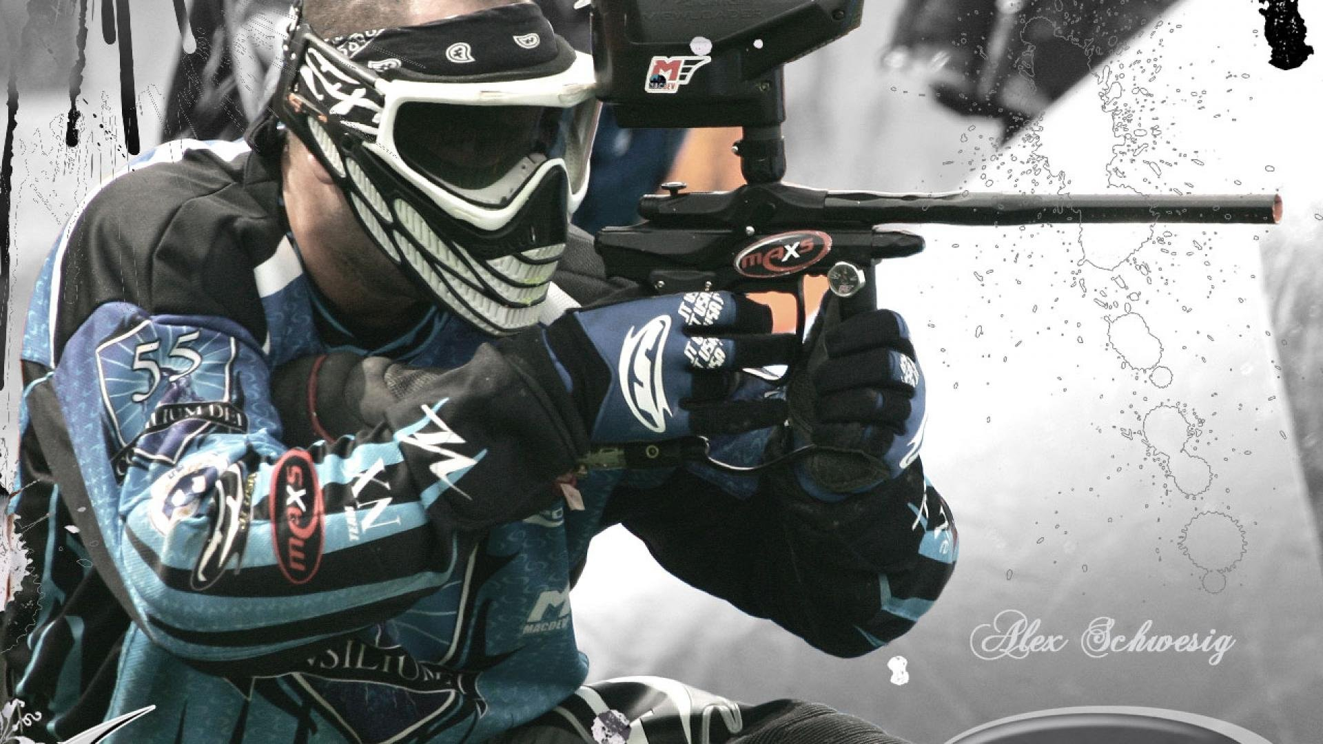 1920x1080 PAINTBALL weapon gun paint extreme strategy action wallpaper | | 564681