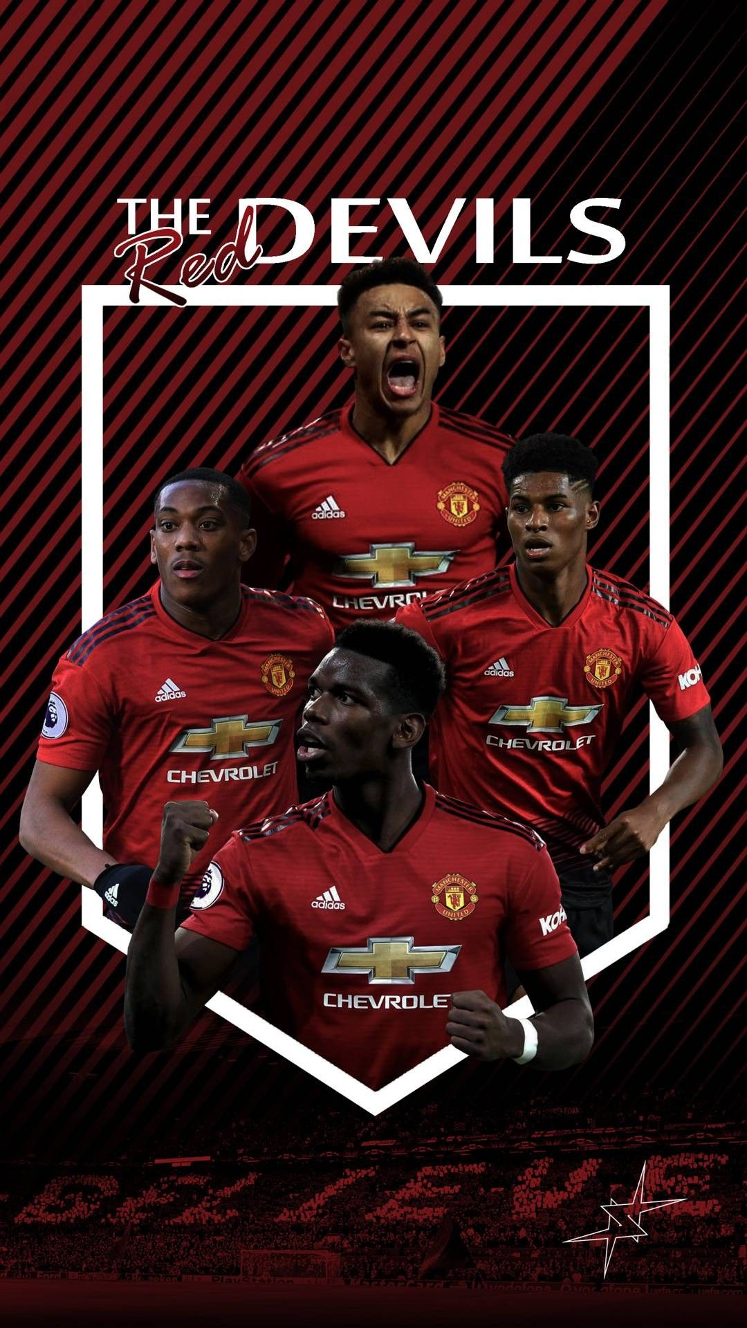 1080x1920 The Red Devils Man Utd wallpaper | Manchester united players, Manchester united poster, Manchester united log