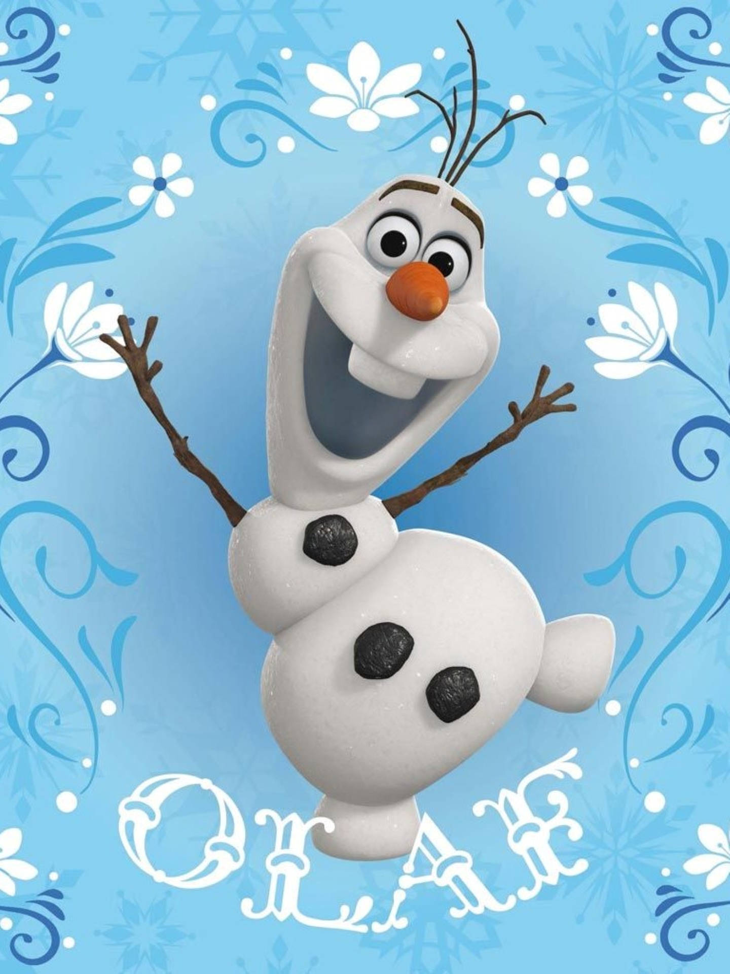 1440x1920 Download Olaf The Friendly Snowman Wallpaper