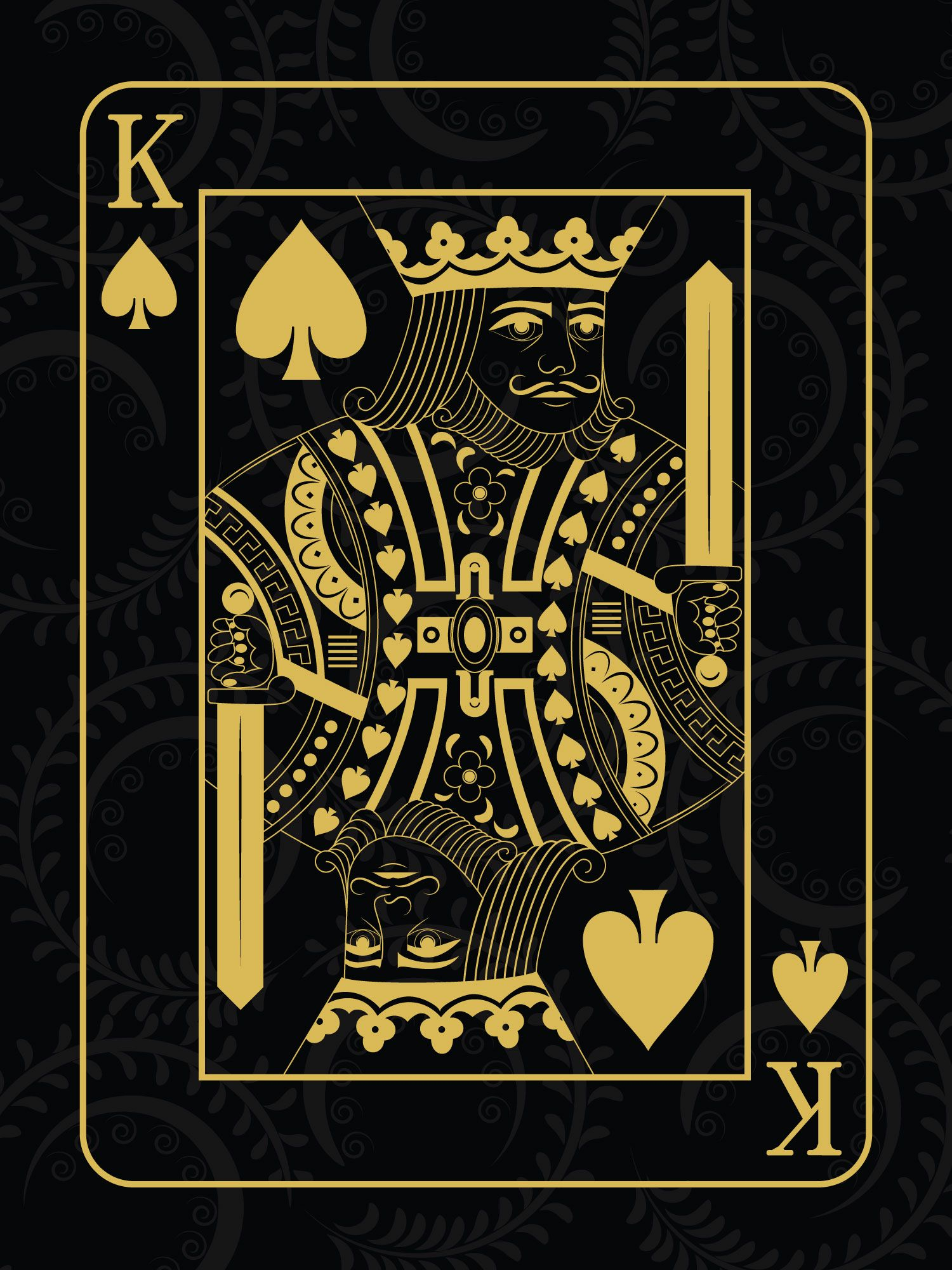 1500x2000 King Of Spades poster painting TenorArts | King card, Playing cards design, King of spades