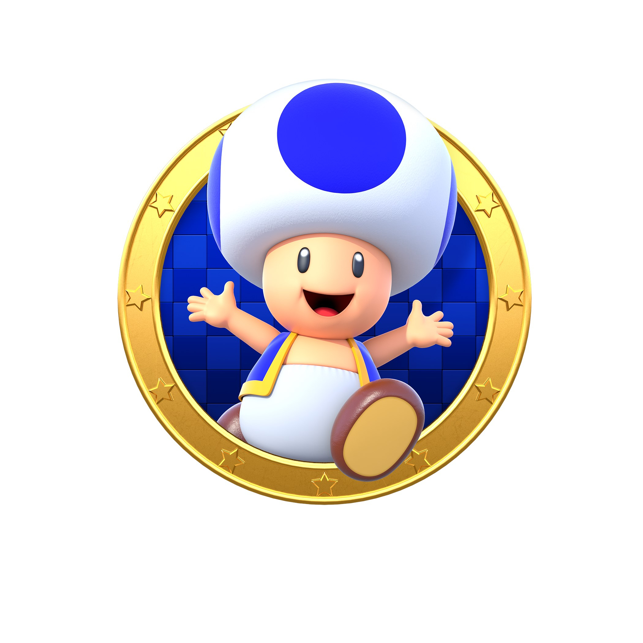 2100x2100 Blue Toad logo | Super Mario | Know Your Meme