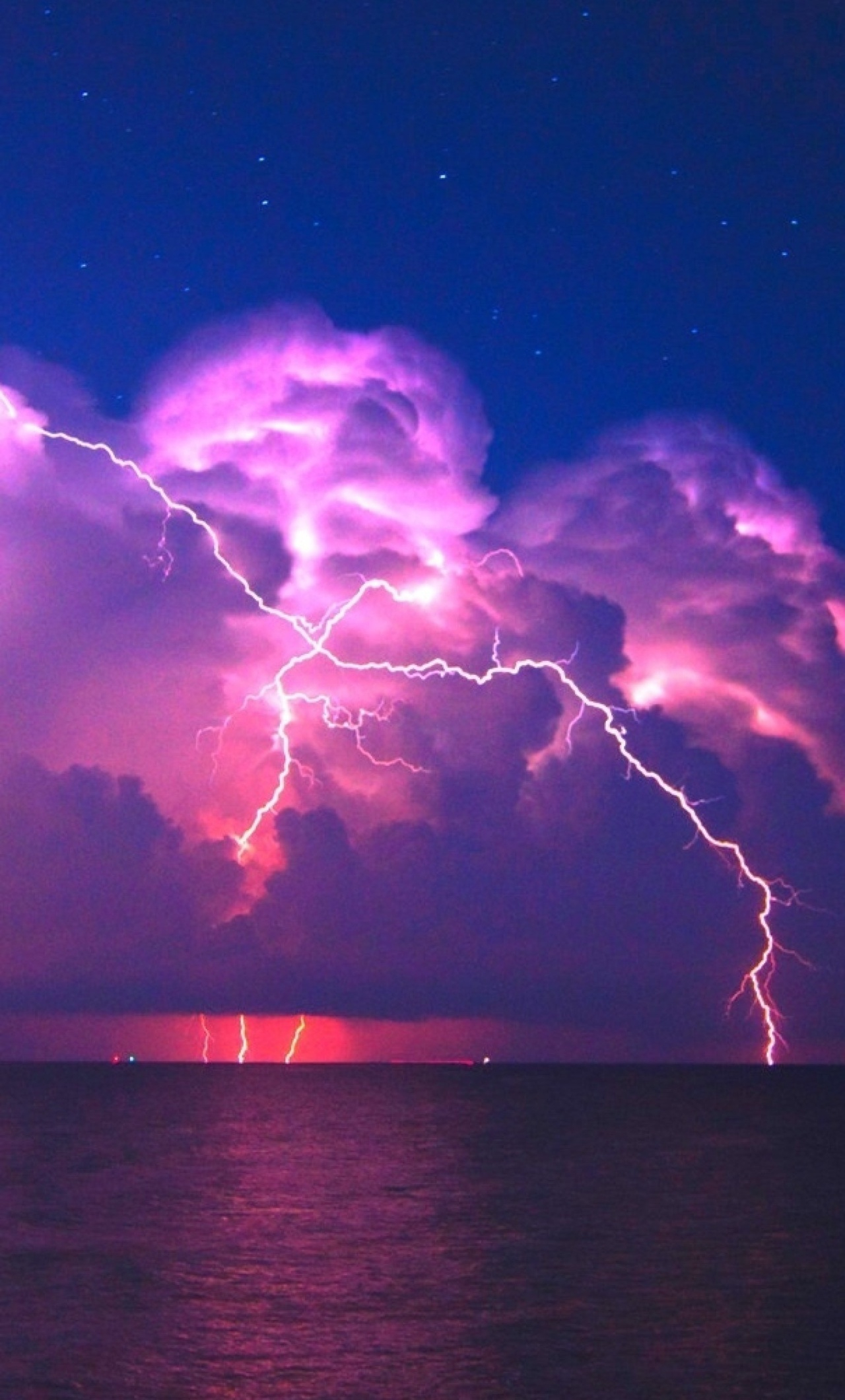 1280x2120 Lightning Pink Sky 4k iPhone 6+ HD 4k Wallpapers, Images, Backgrounds, Photos and Pictures