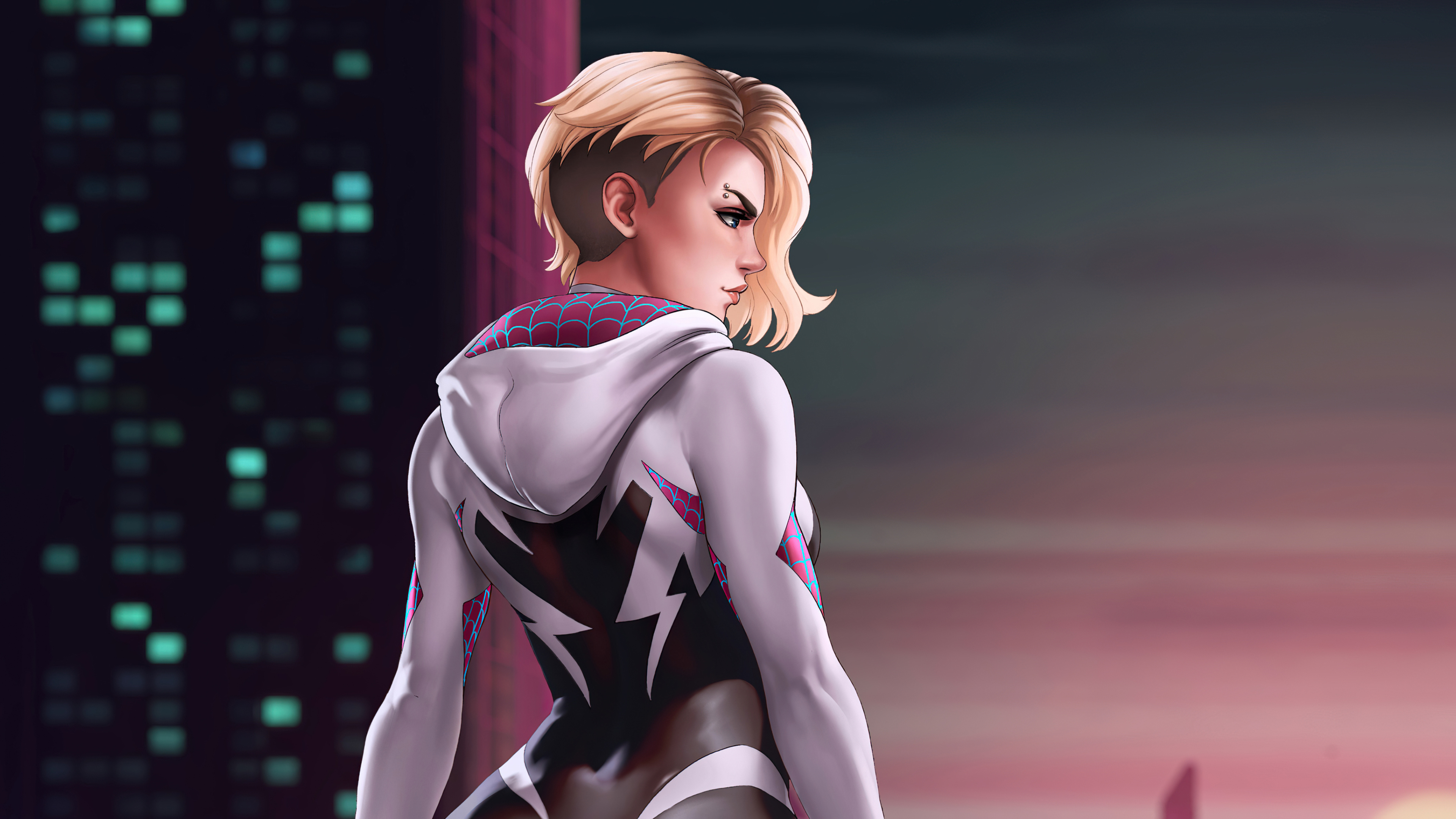 3840x2160 Spider Gwen Marvel Art 4k 4k HD 4k Wallpapers, Images, Backgrounds, Photos and Pictures