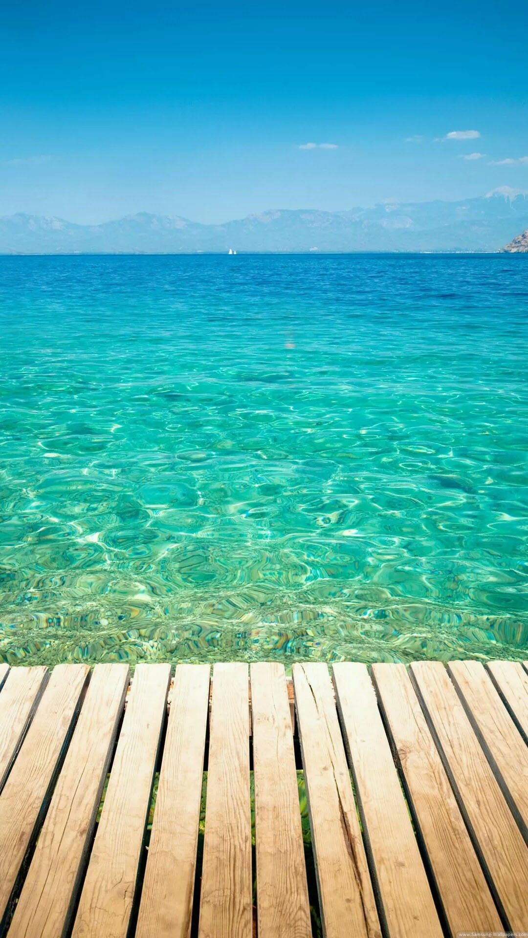 1080x1920 Clear Tropical Ocean Water iPhone 6 plus wallpaper sea, bridge, mountain | Summer wallpaper, Wallpaper iphone summer, Summer backgrounds
