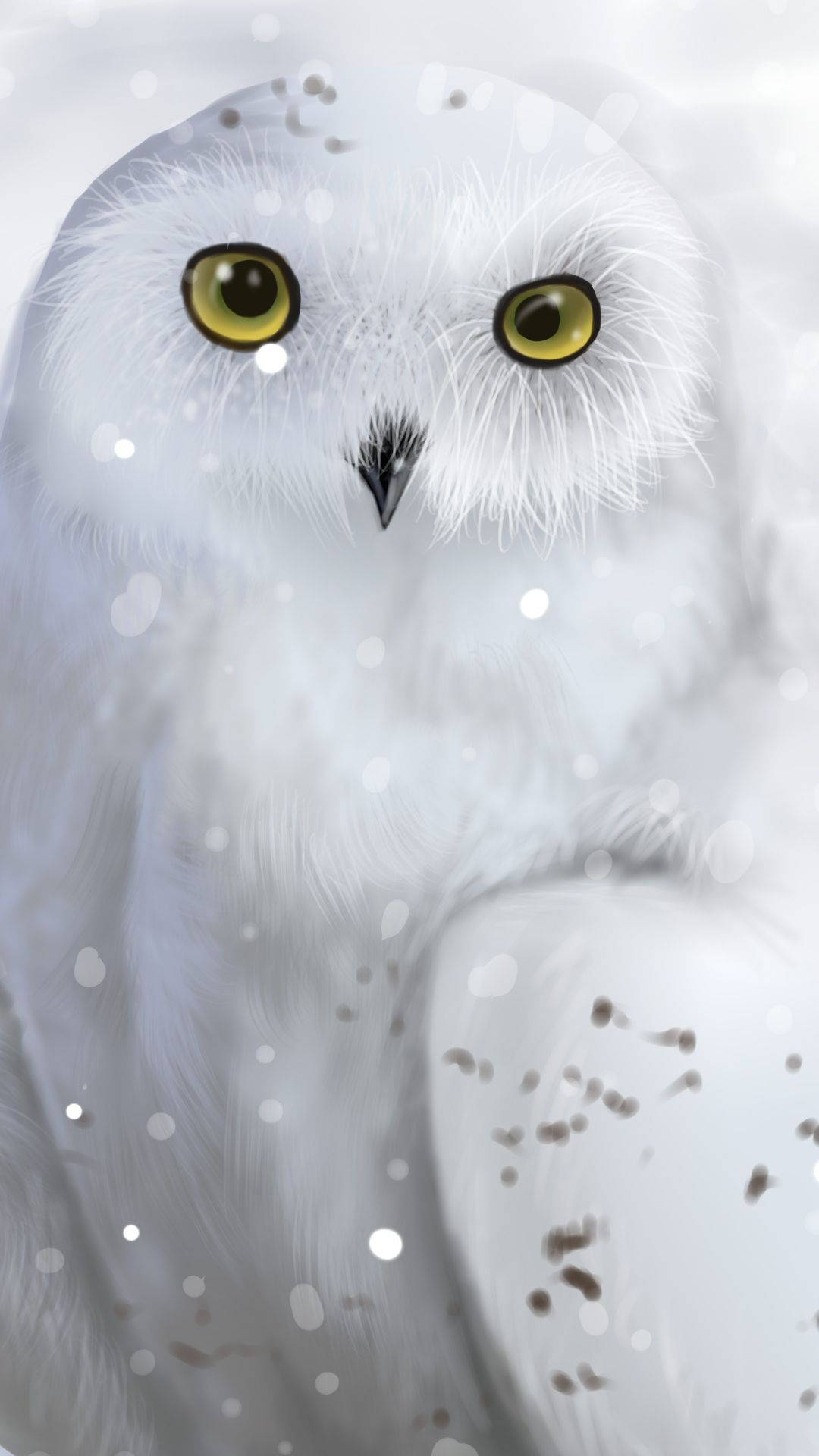 1080x1920 Snowy Owl () Mobile Wallpaper | Owl wallpaper, Cute owls wallpaper, Owl