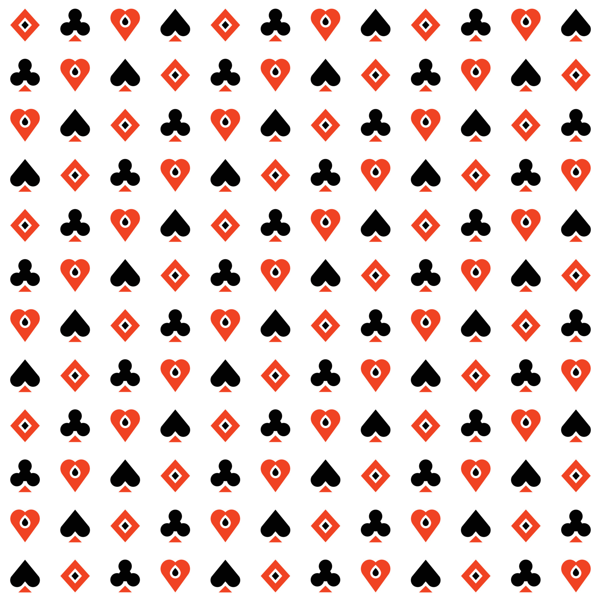 1920x1920 Seamless texture wallpaper casino playing cards suits 3595134 Vector Art at Vecteezy