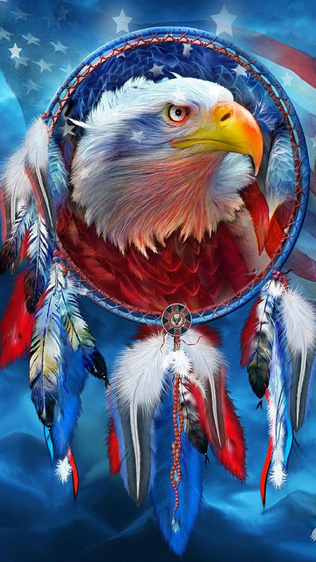 1080x1920 Pin by Tammy Marie on Dream Catchers | Eagle wallpaper, Dream catcher art, Native american artwork