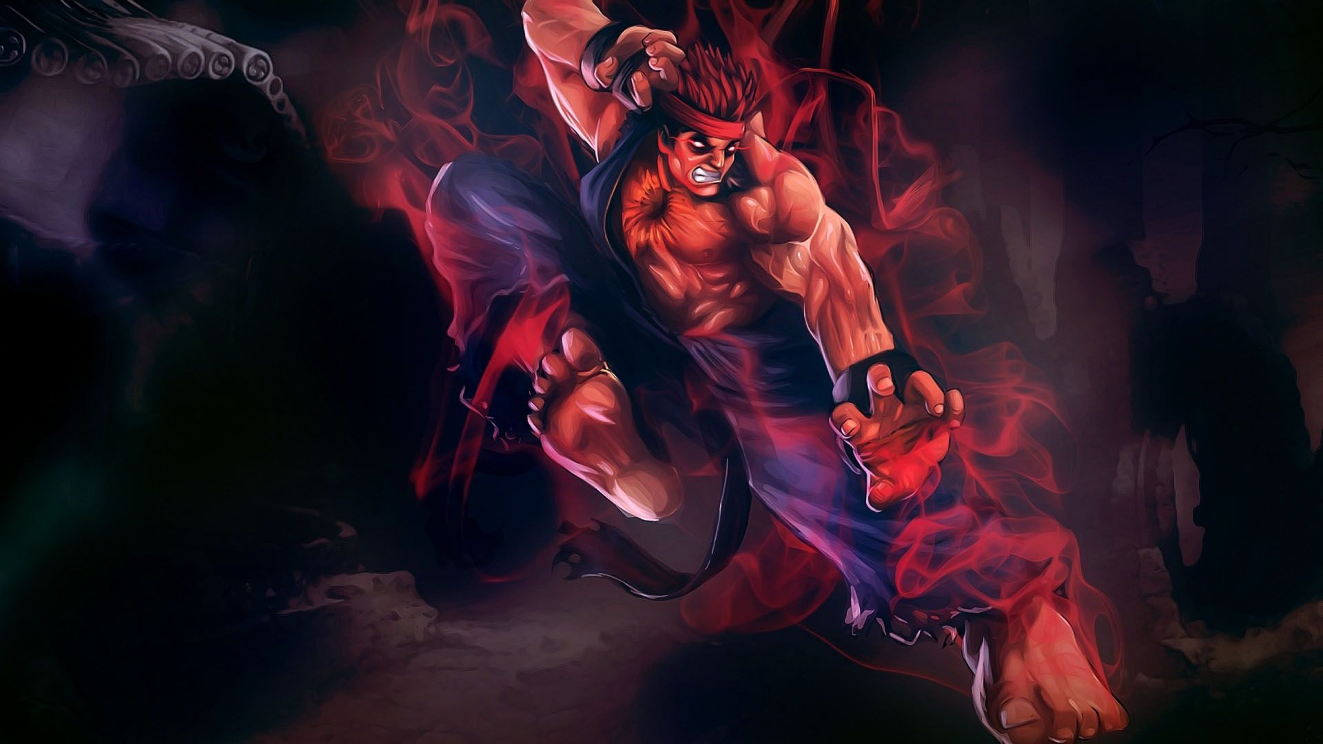 1920x1080 Evil Ryu Wallpapers Top Free Evil Ryu Backgrounds
