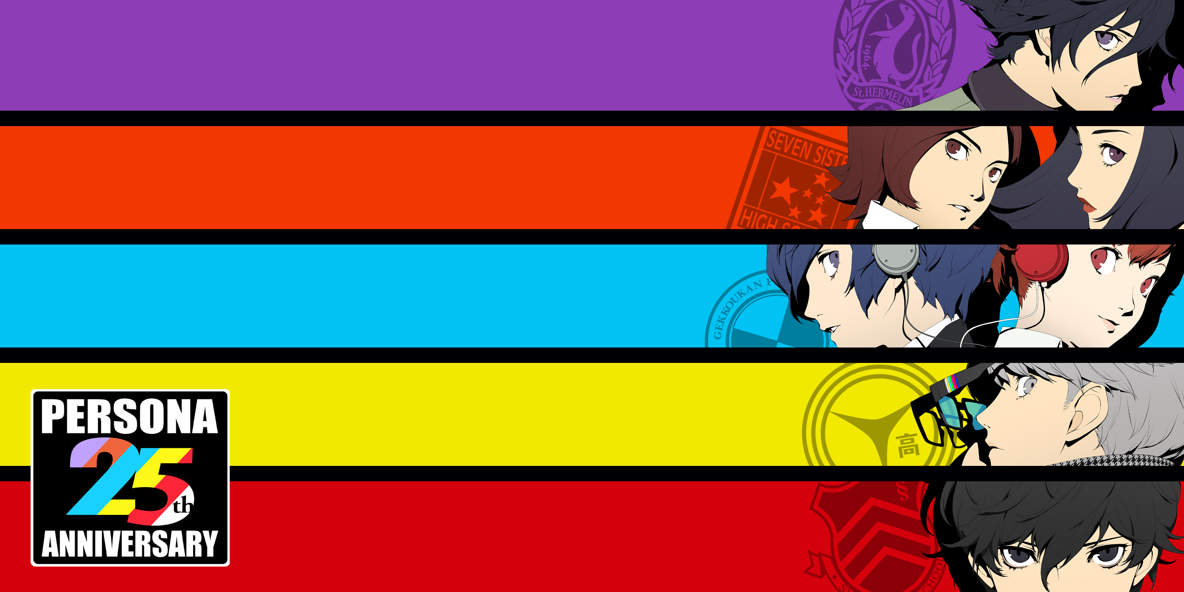 3840x1920 Persona 25th anniversary wallpapers, but i illegally edited out the annoying copyright watermark : r/Persona5